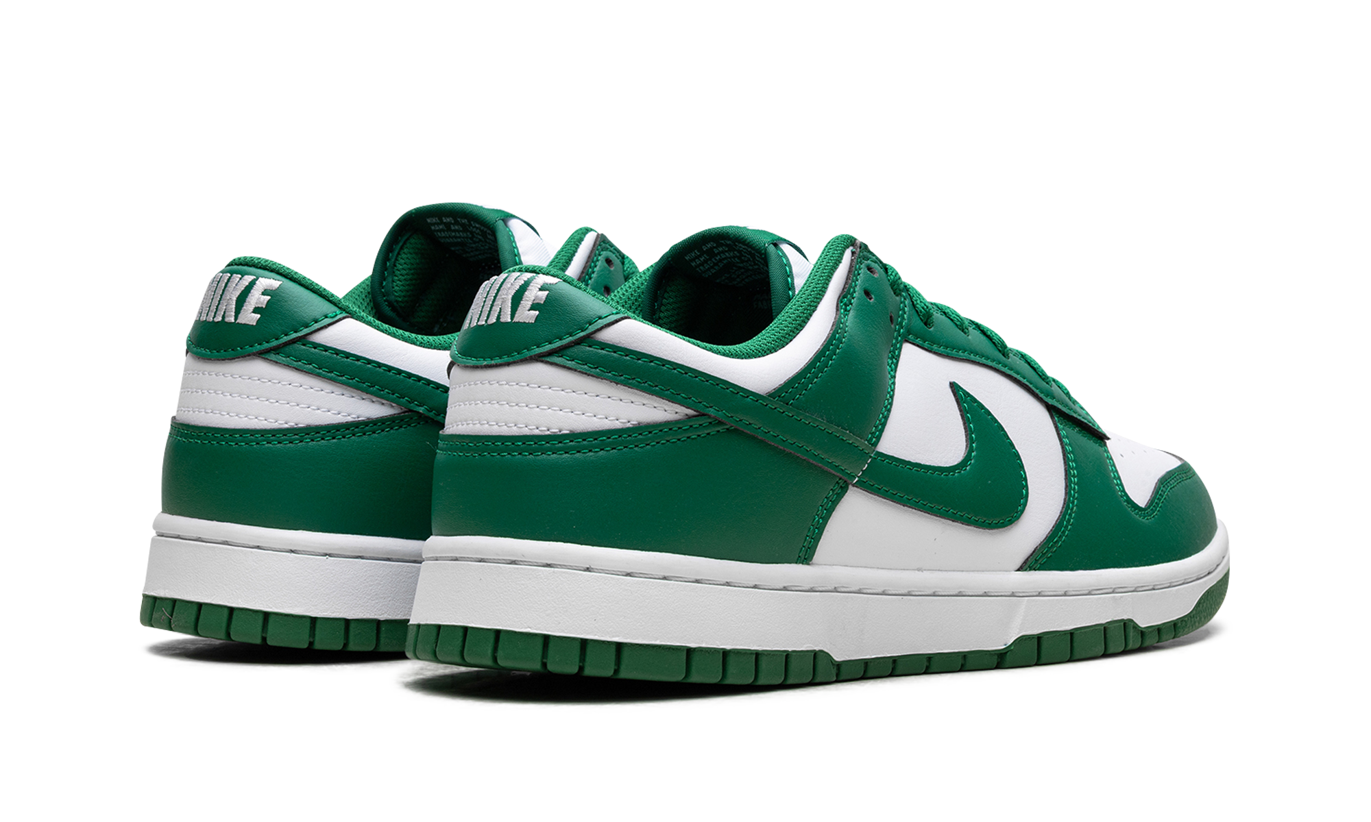 nike dunk low white malachite+HF5441-101+diagnol right behind view