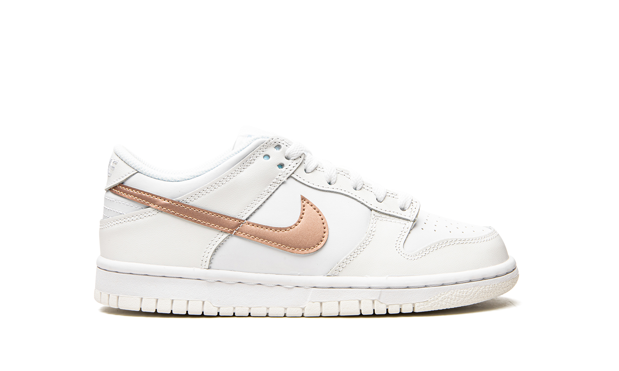 nike dunk low white pink gs+DH9765-100+right view