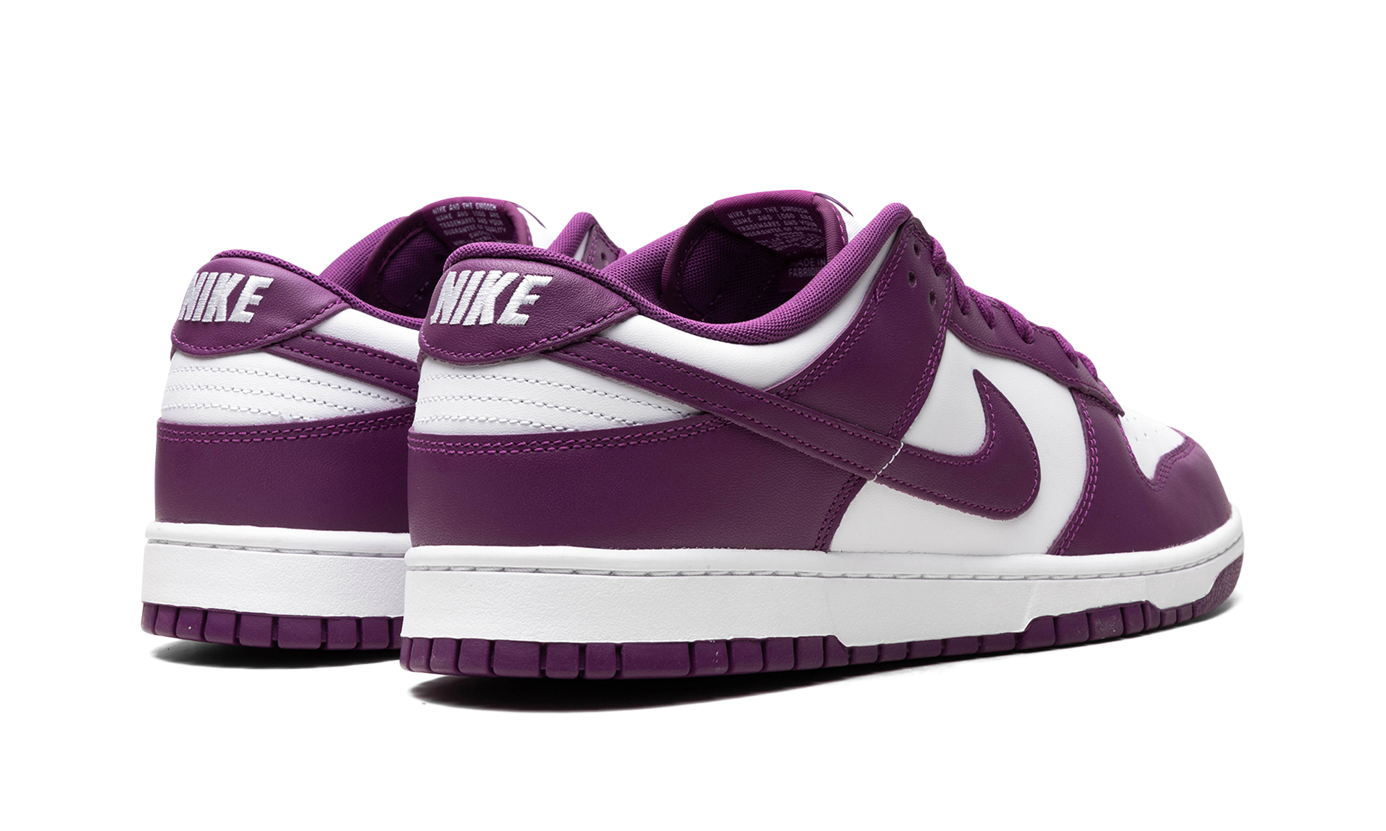nike dunk low white viotech+DV0833-107+diagnol right behind view