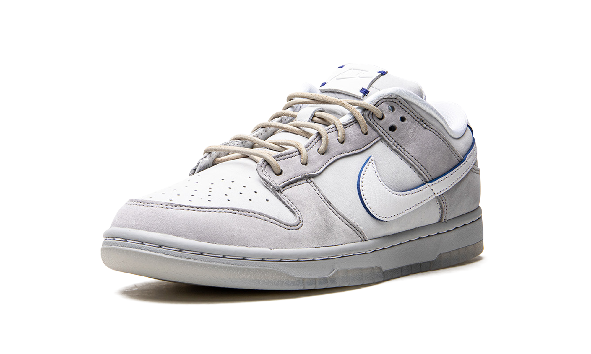 nike dunk low wolf grey pure platinum+DX3722-001+left diagnol single view