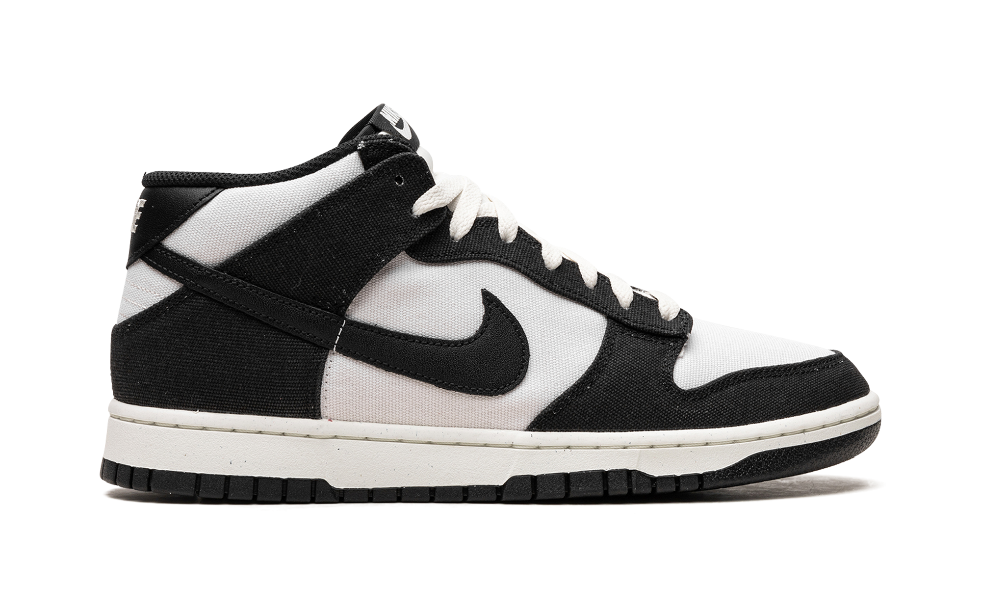 nike dunk mid canvas panda+DV0830-102+right view