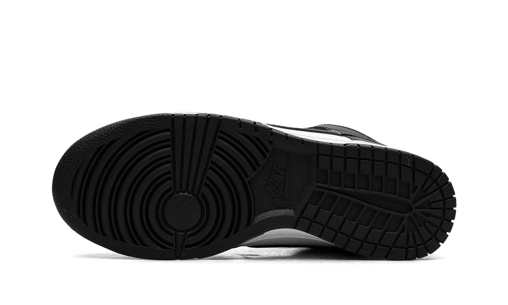 nike dunk mid leather panda+FQ8784-100+bottom view