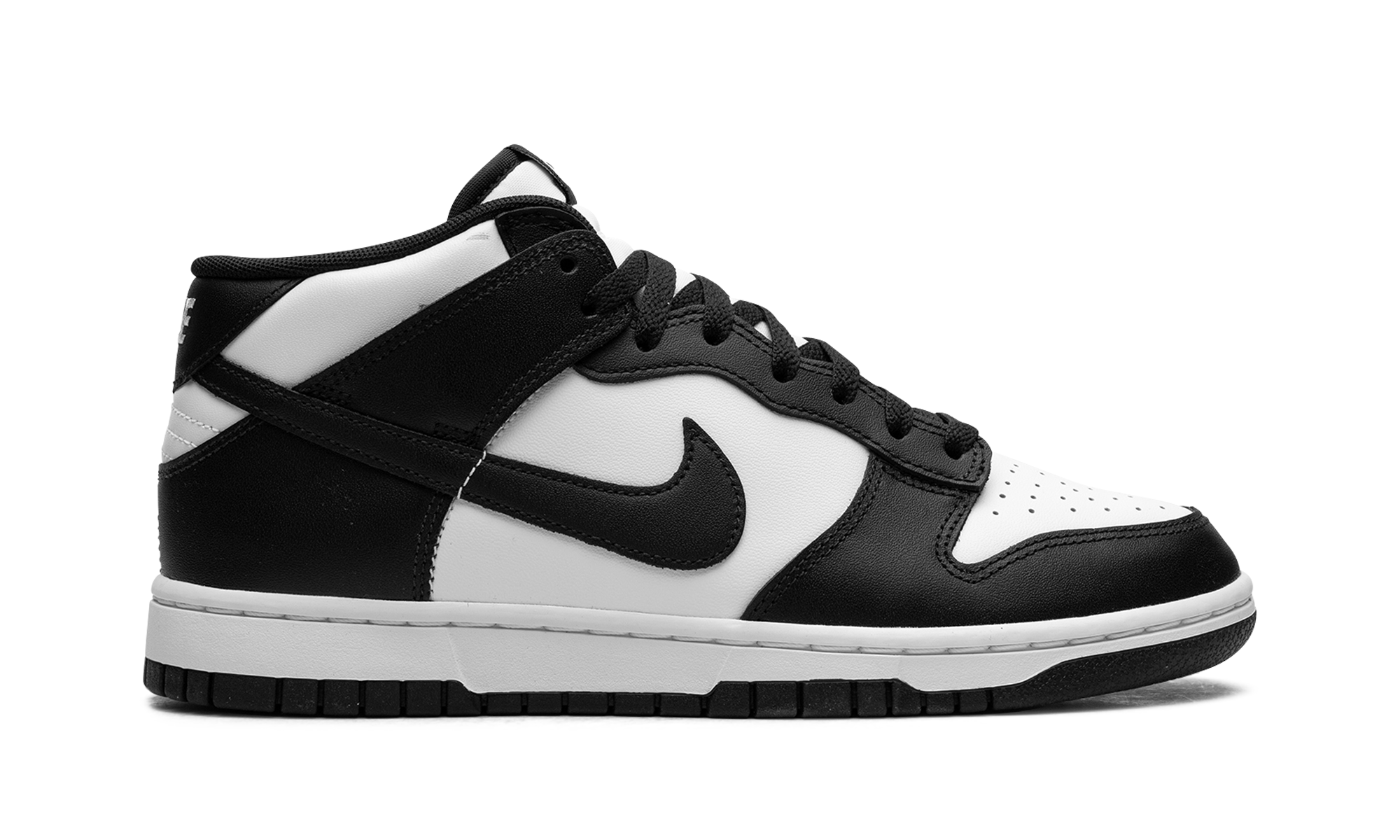 nike dunk mid leather panda+FQ8784-100+right view