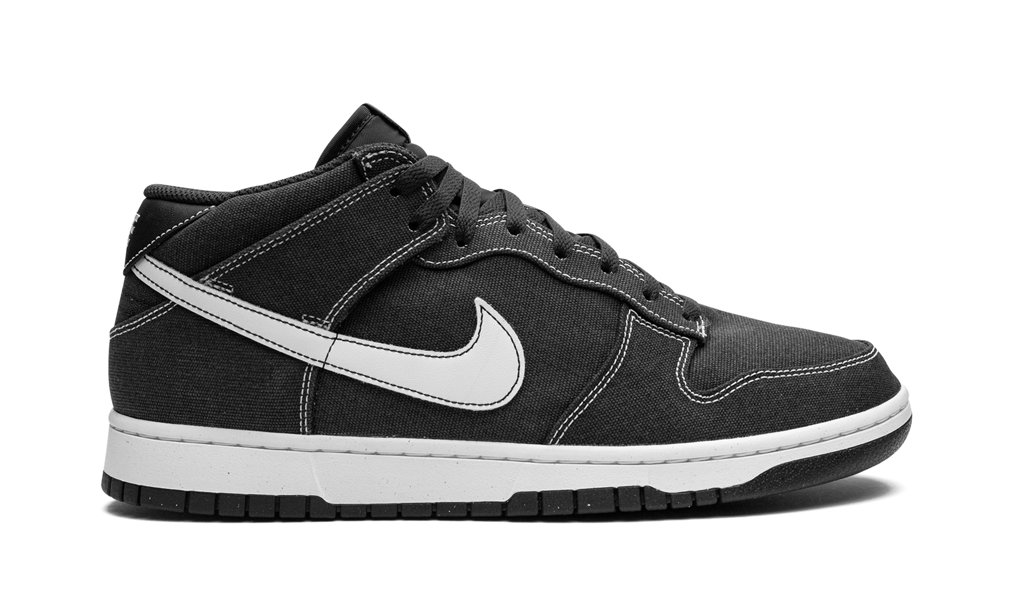 nike dunk mid off noir white+DV0830-001+right view