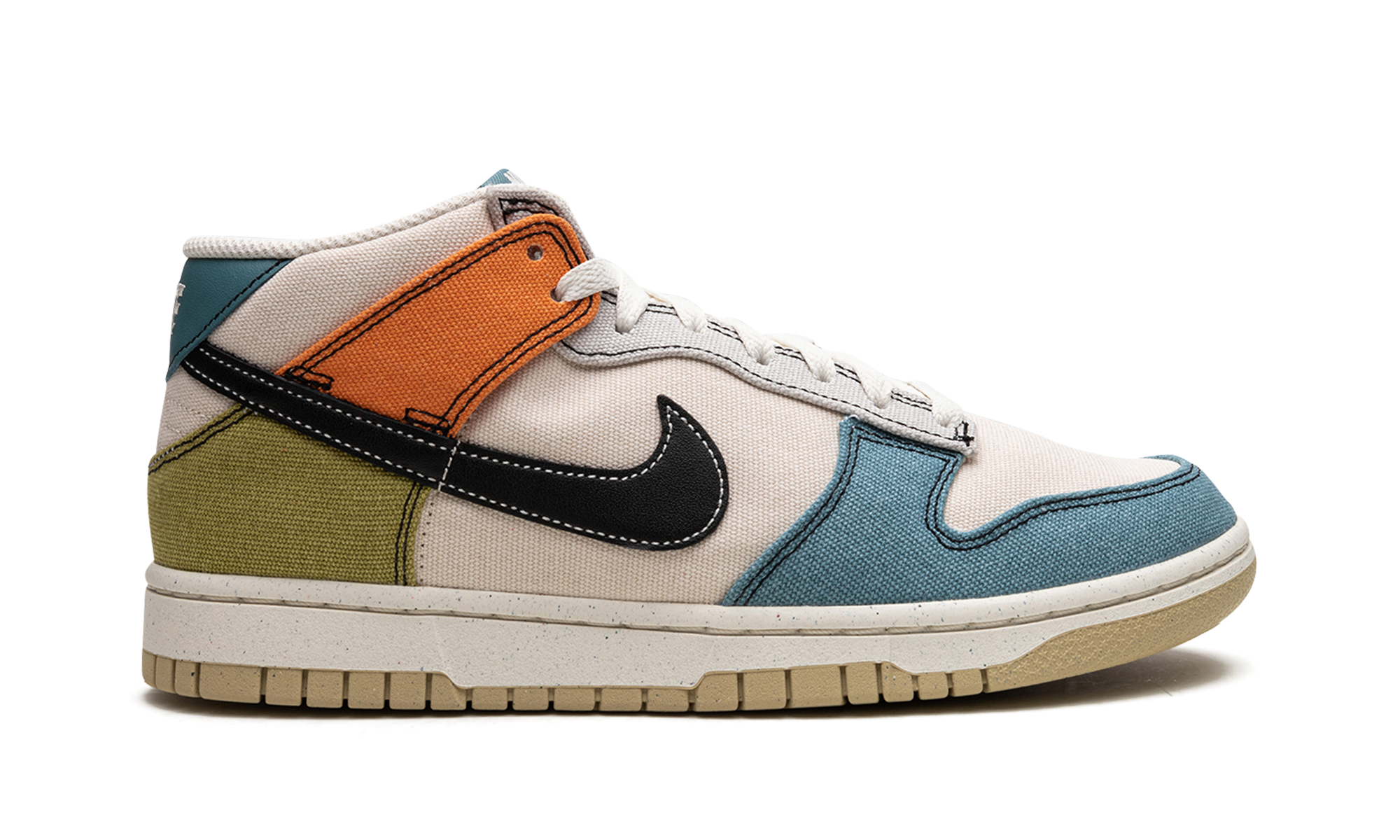 nike dunk mid pale ivory multi+DV0830-100+right view