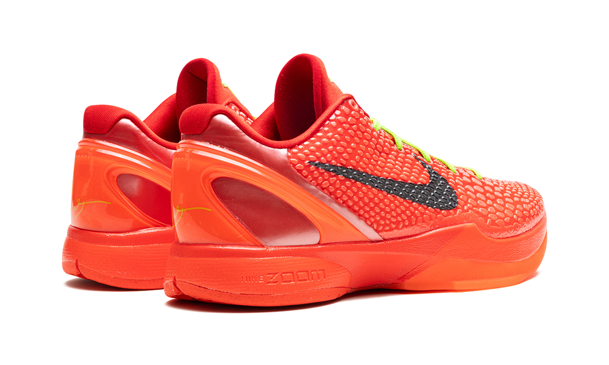 nike kobe 6 protro reverse grinch+FV4921-600+diagnol right behind view