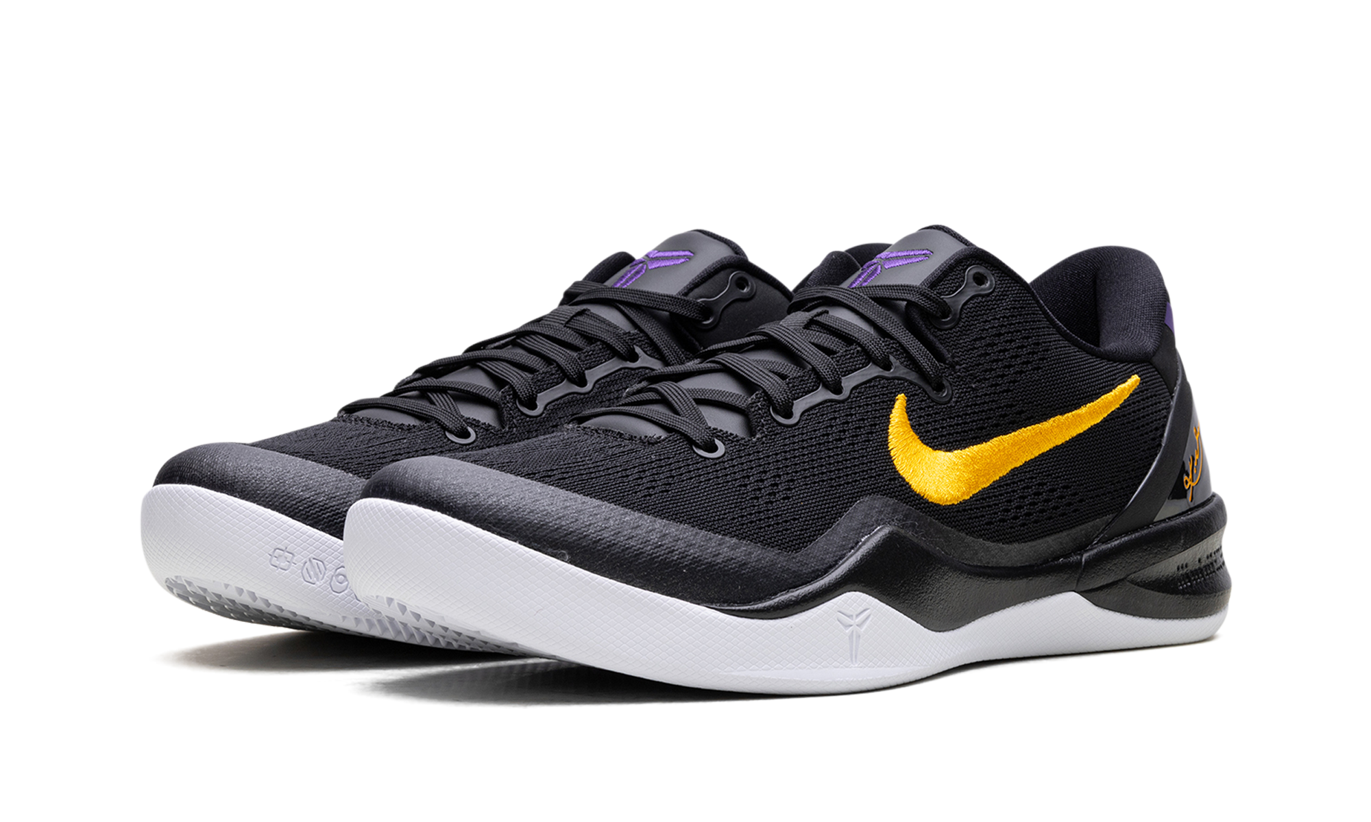 nike kobe 8 protro lakers away+HF9550-001+diagnol left view