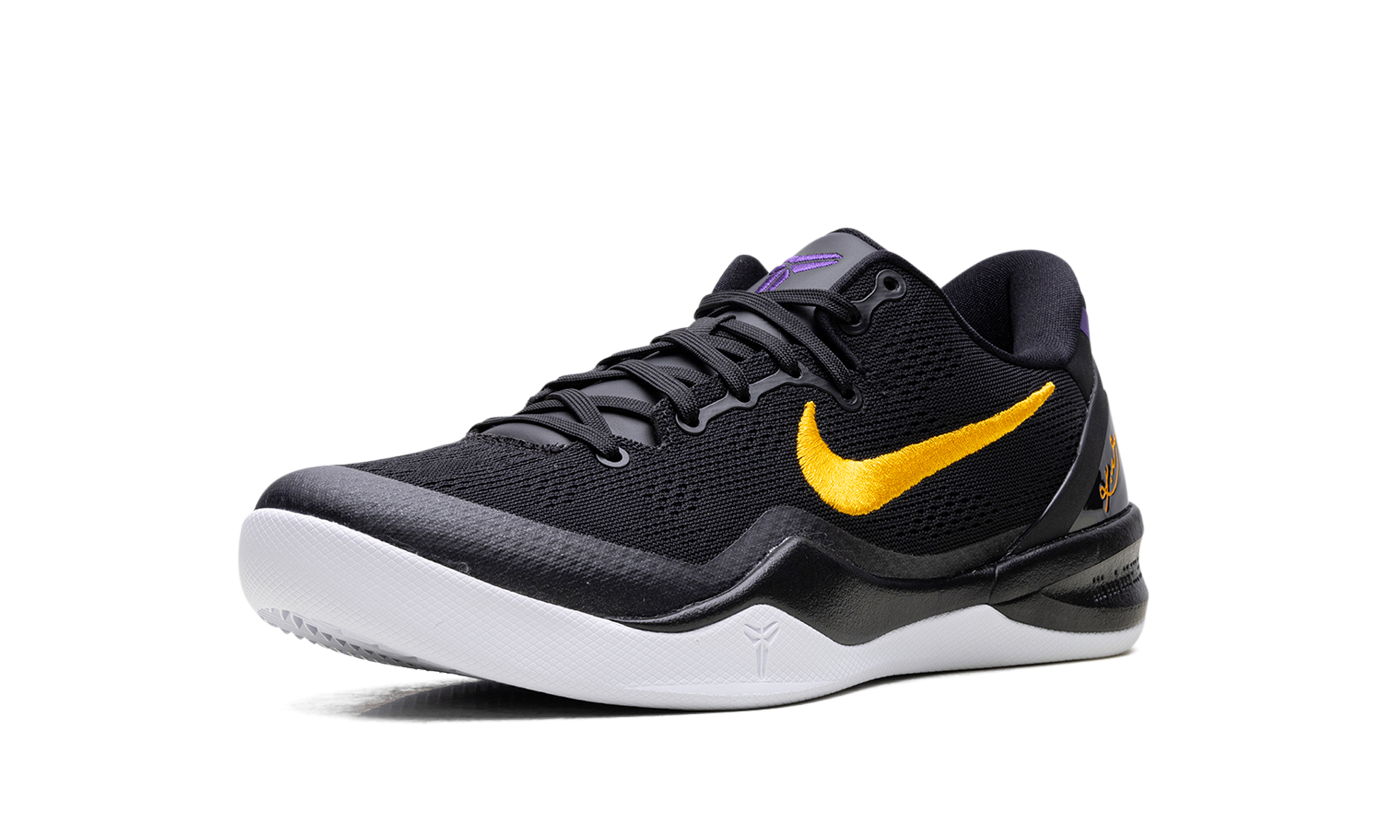 nike kobe 8 protro lakers away+HF9550-001+left diagnol single view