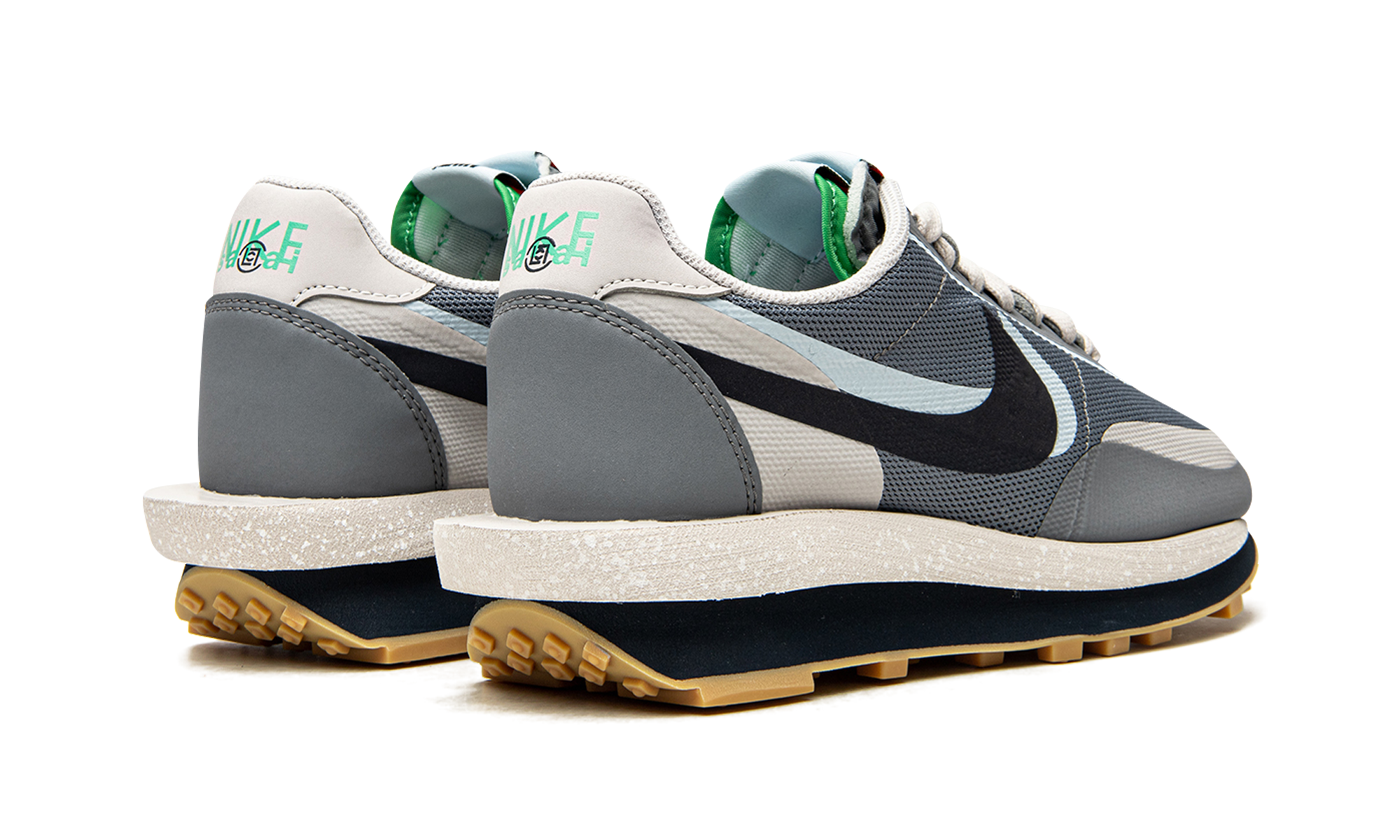 nike ld waffle sacai clot kiss of death 2 cool grey+DH3114-001+diagnol right behind view