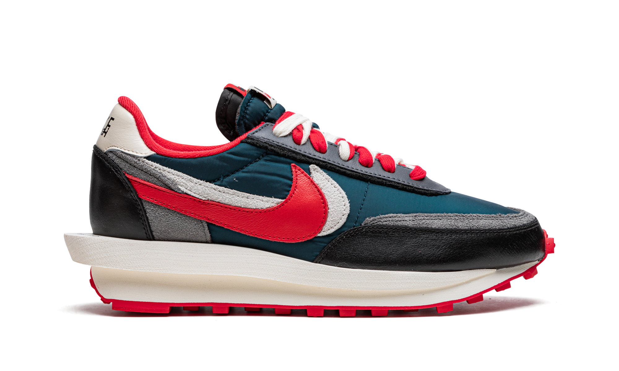 nike ld waffle sacai undercover midnight spruce university red+DJ4877-300+right view