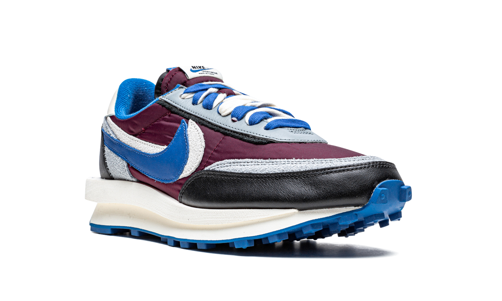 nike ld waffle sacai undercover night maroon team royal+DJ4877-600+diagnol right view
