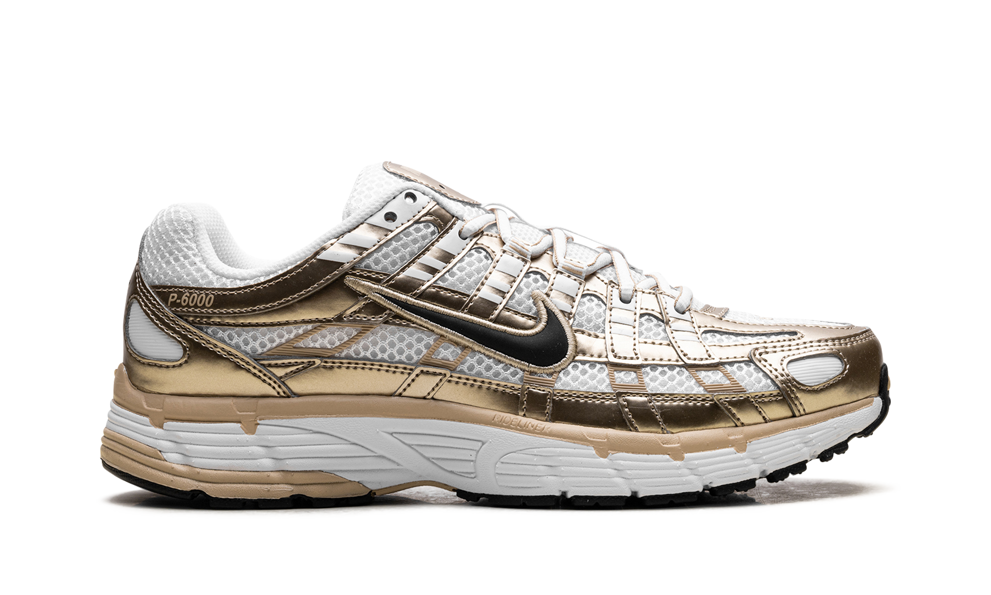 nike p 6000 gold women s+IF1787-100+right view
