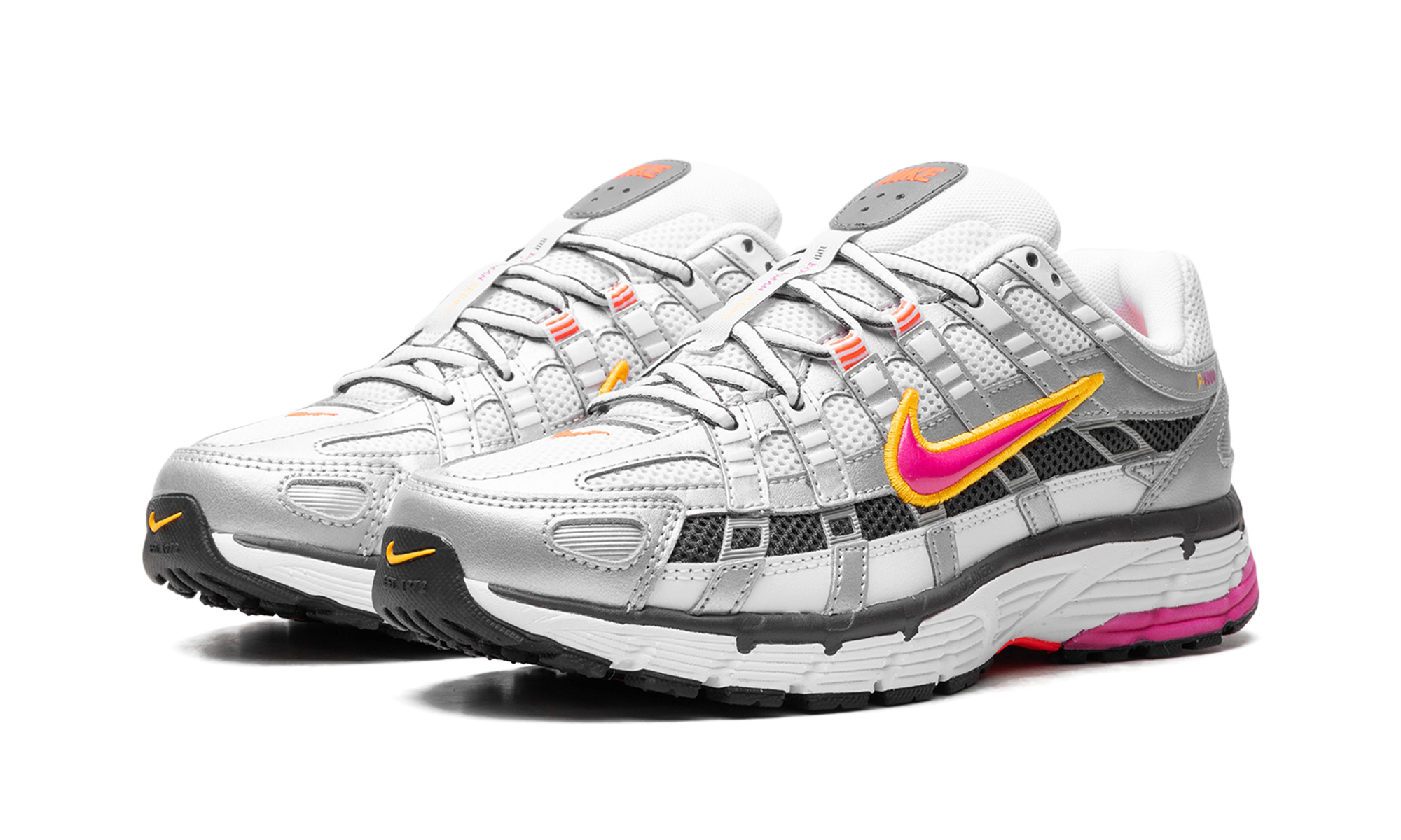 nike p 6000 laser fuchsia women s+BV1021-100+diagnol left view