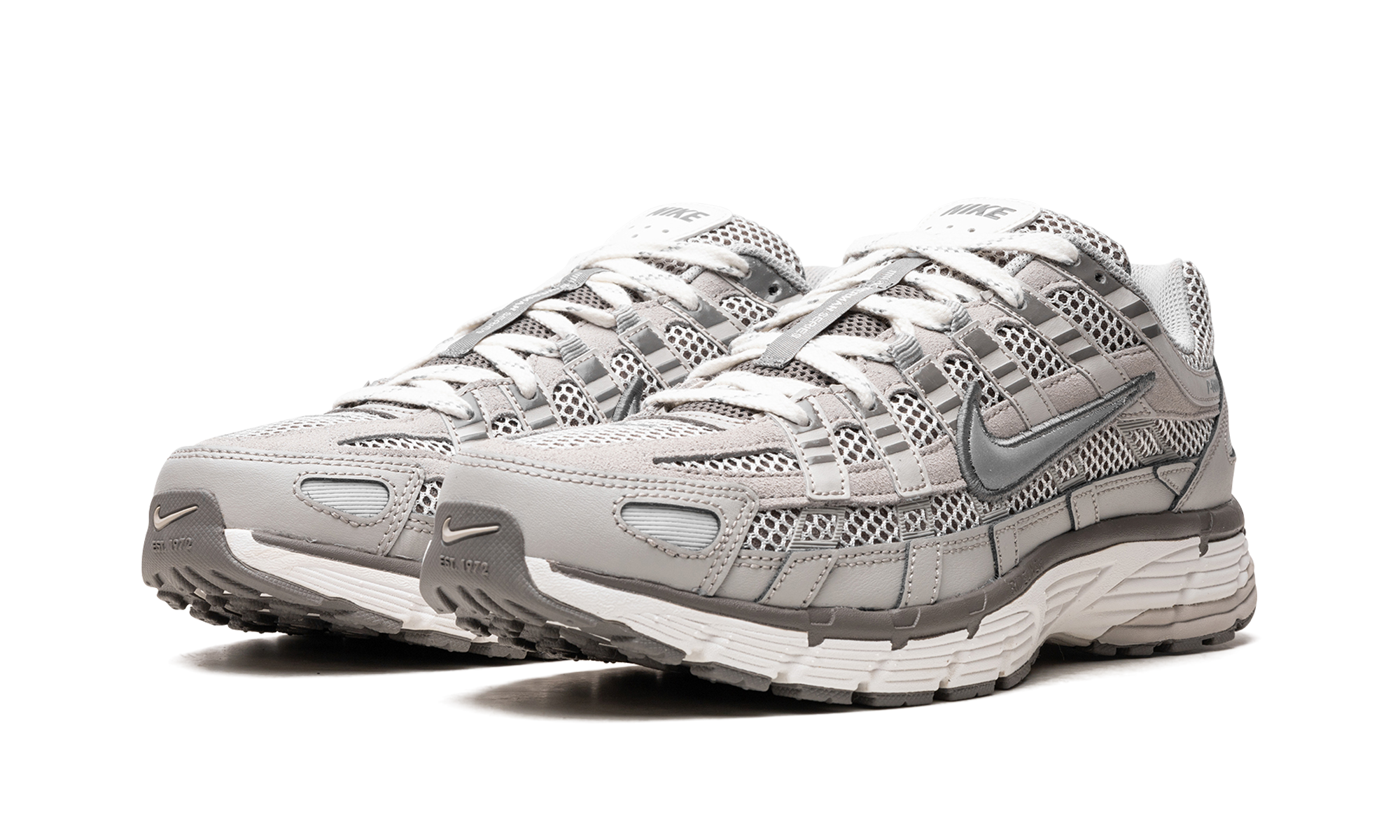 nike p 6000 light iron ore+FN6837-012+diagnol left view