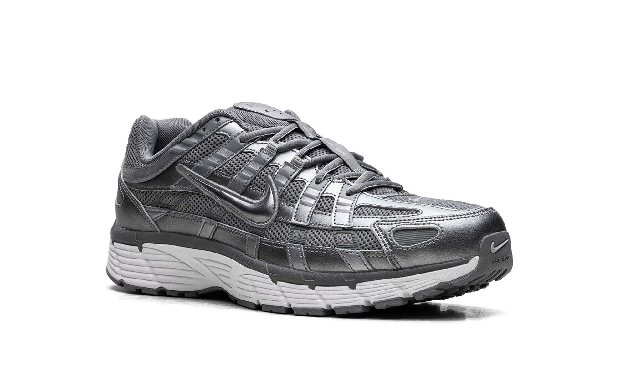 nike p 6000 metallic cool grey+CD6404-023+diagnol right view