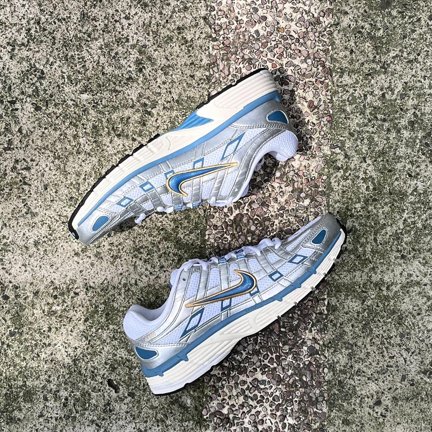 Nike P-6000 Metallic Silver Aegean Storm, Lifestyle View 3, SKU HJ7246-100