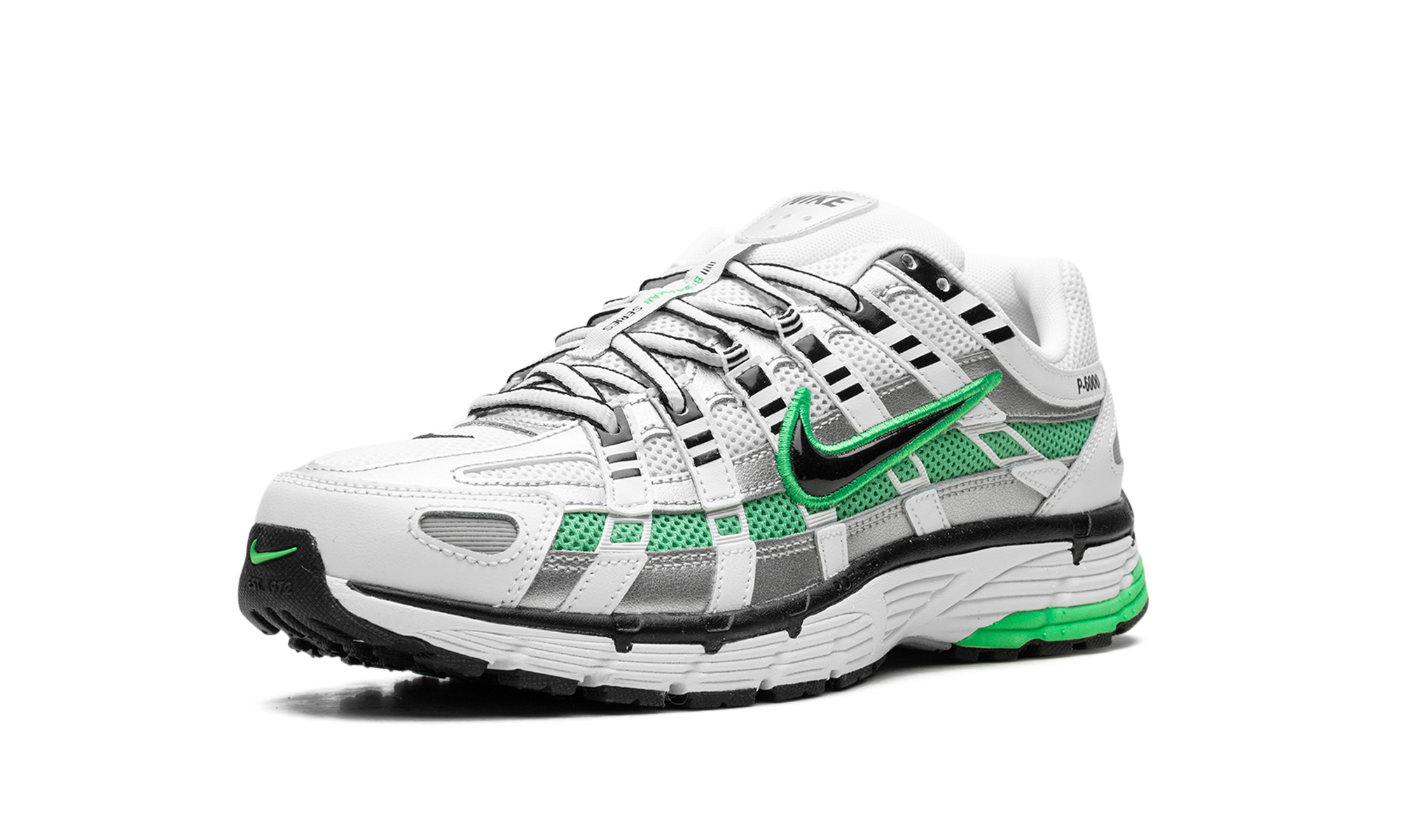 nike p 6000 spring green+CD6404-104+left diagnol single view