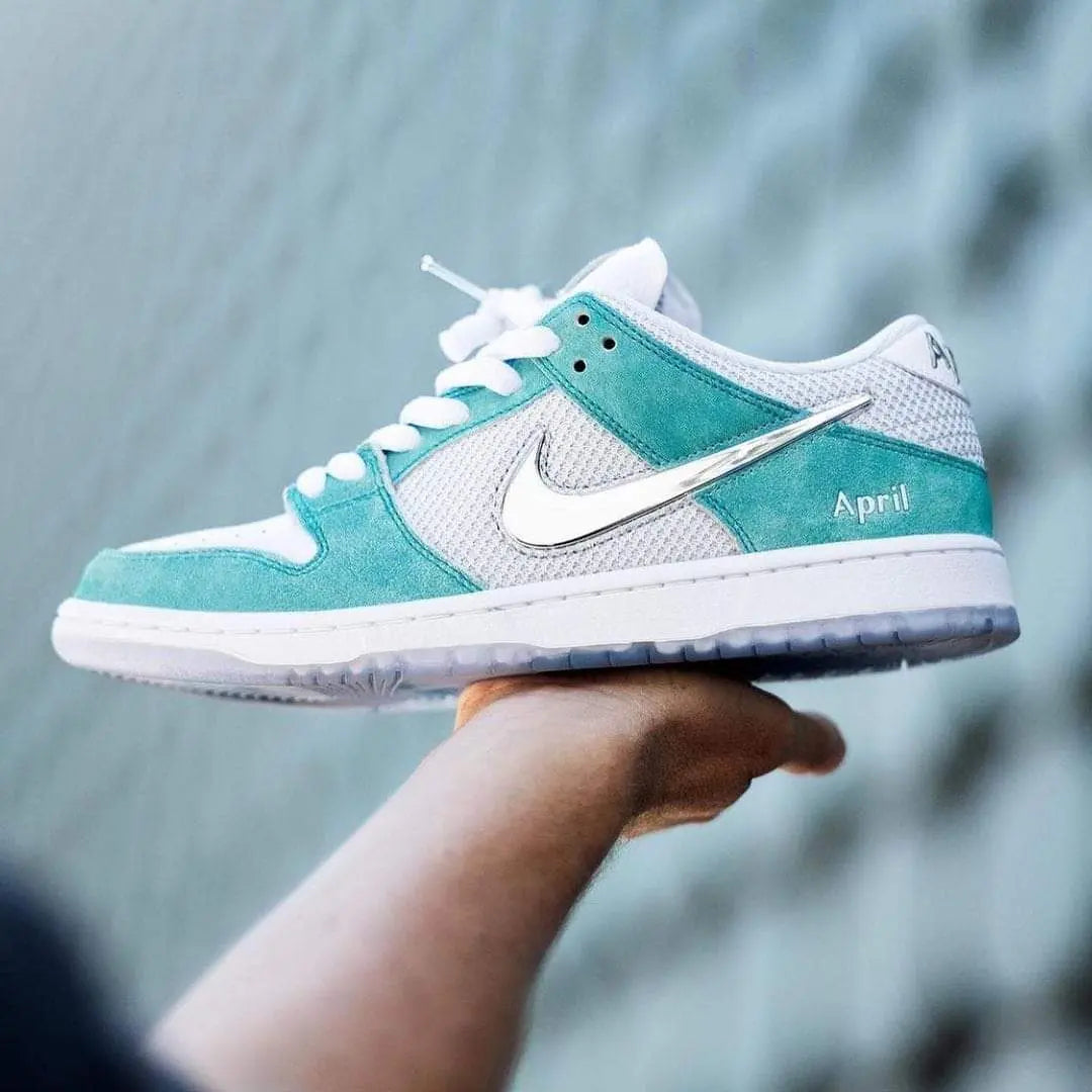 Nike SB Dunk Low April Skateboards, Lifestyle View 3, SKU FD2562-400