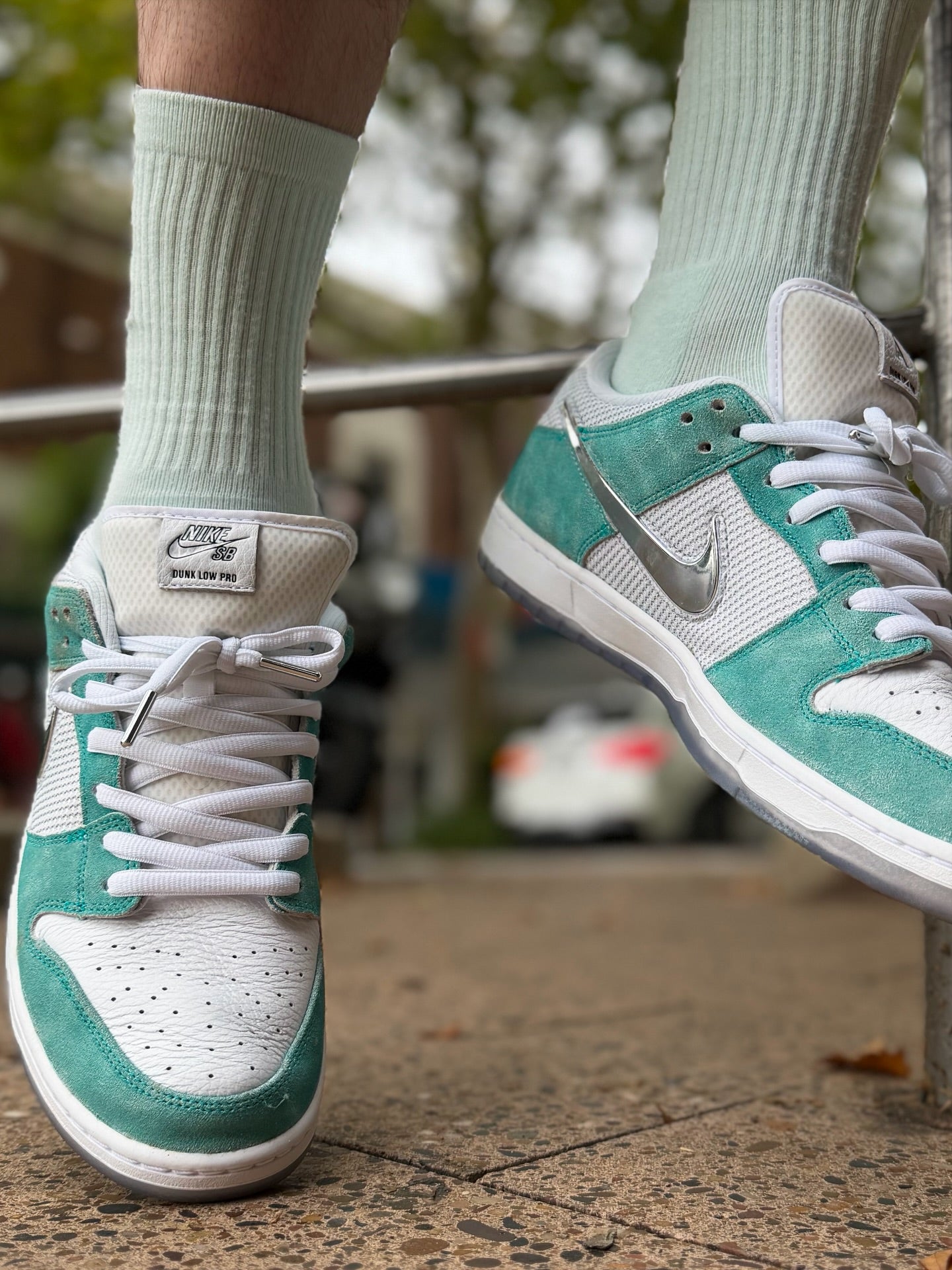 Nike SB Dunk Low April Skateboards, Lifestyle View 4, SKU FD2562-400
