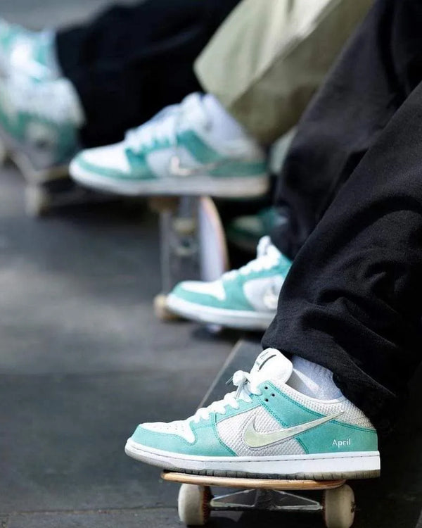 Nike SB Dunk Low April Skateboards, Lifestyle View 1, SKU FD2562-400