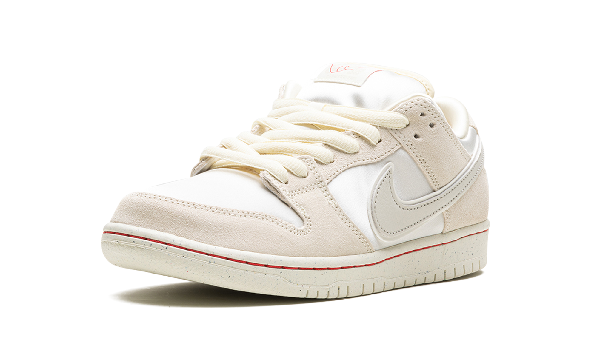 nike sb dunk low city of love light bone+FZ5654-100+left diagnol single view