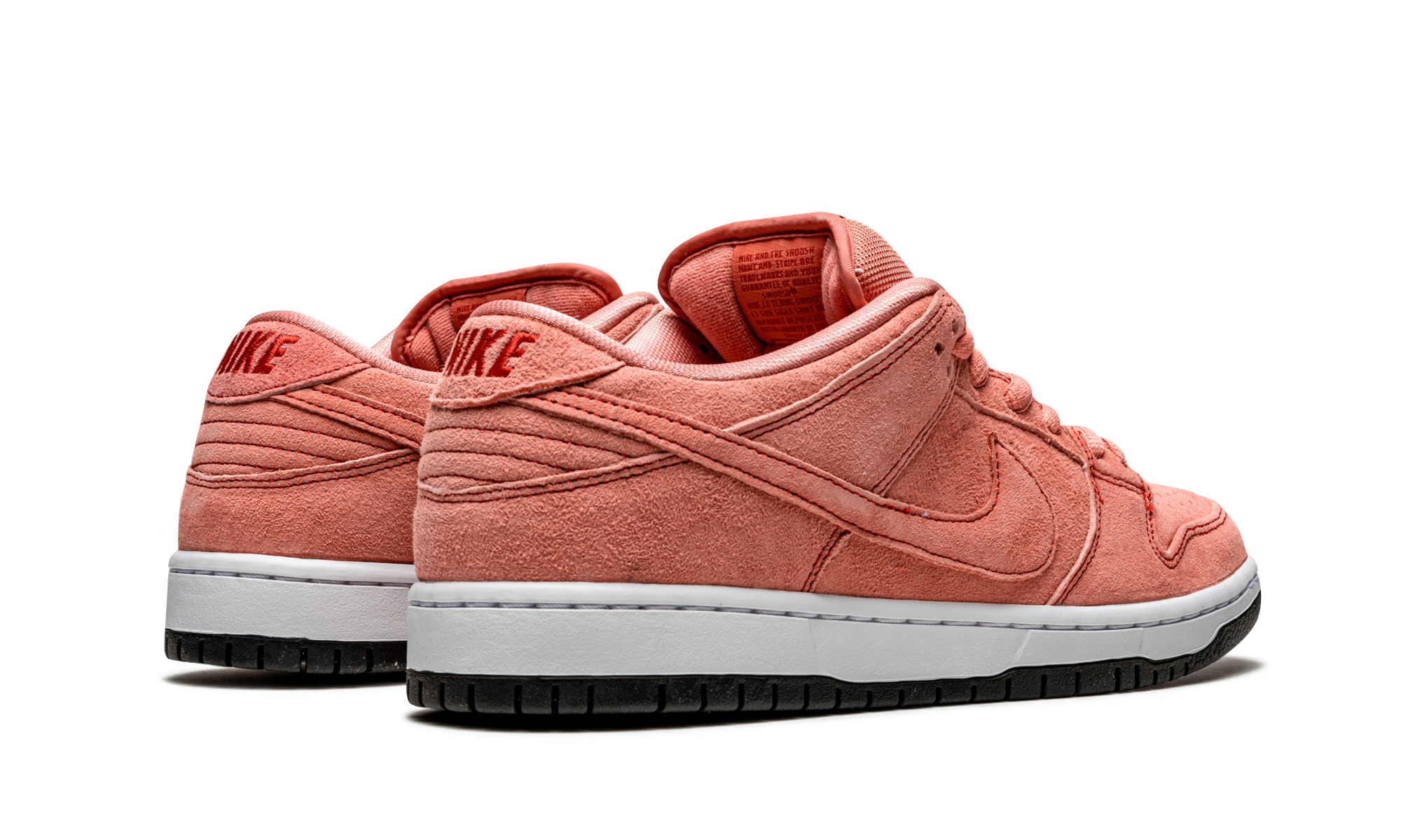 nike sb dunk low pink pig+CV1655-600+diagnol right behind view