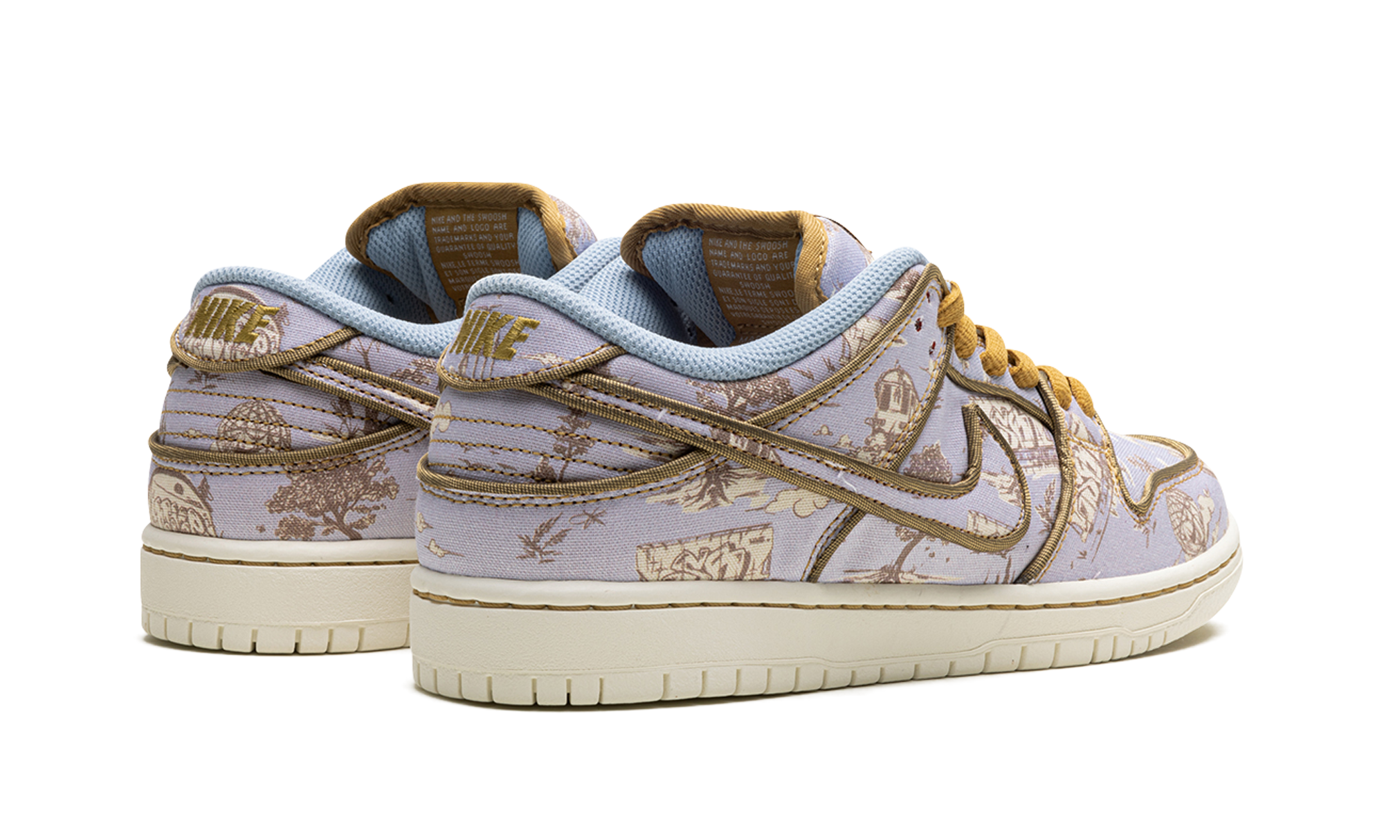 nike sb dunk low premium city of style+FN5880-001+diagnol right behind view
