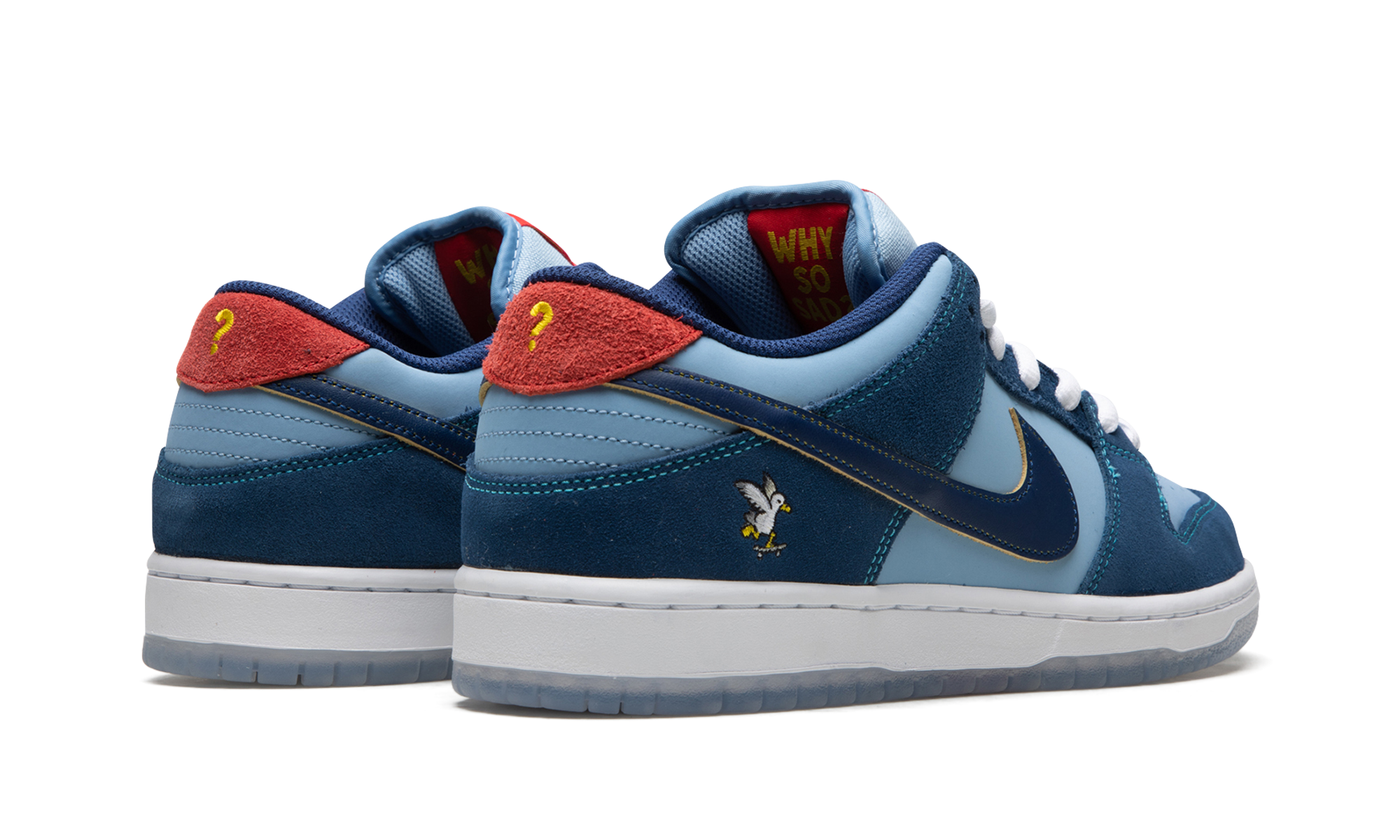 nike sb dunk low pro why so sad+DX5549-400+diagnol right behind view