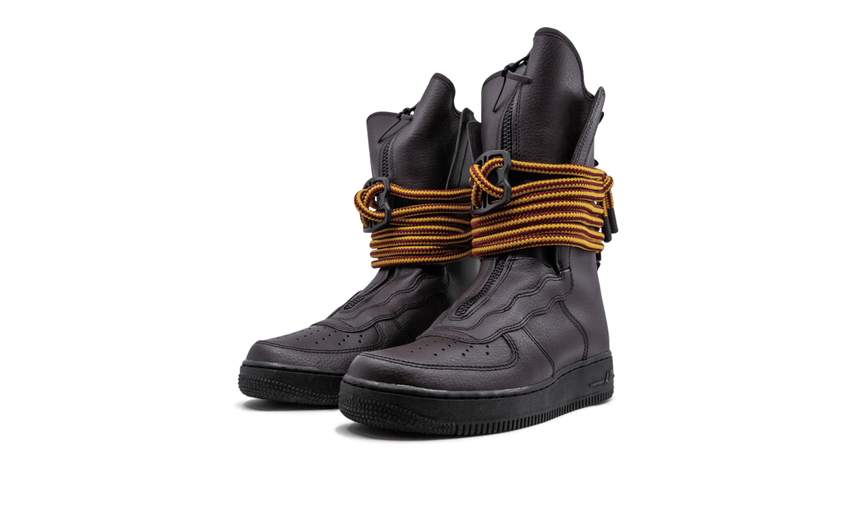 nike sf air force 1 high beef and broccoli pack+AA1128-204+diagnol left view