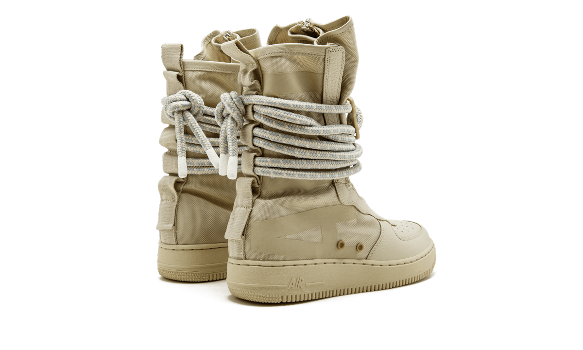 nike sf air force 1 high rattan+AA1128-200+diagnol right behind view
