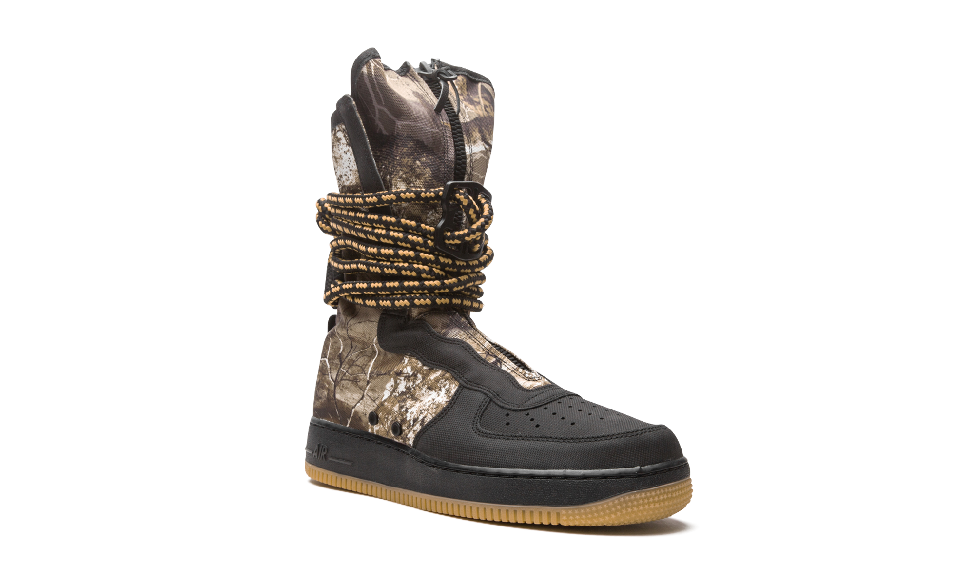 nike sf air force 1 high realtree black+AA1128-004+diagnol right view