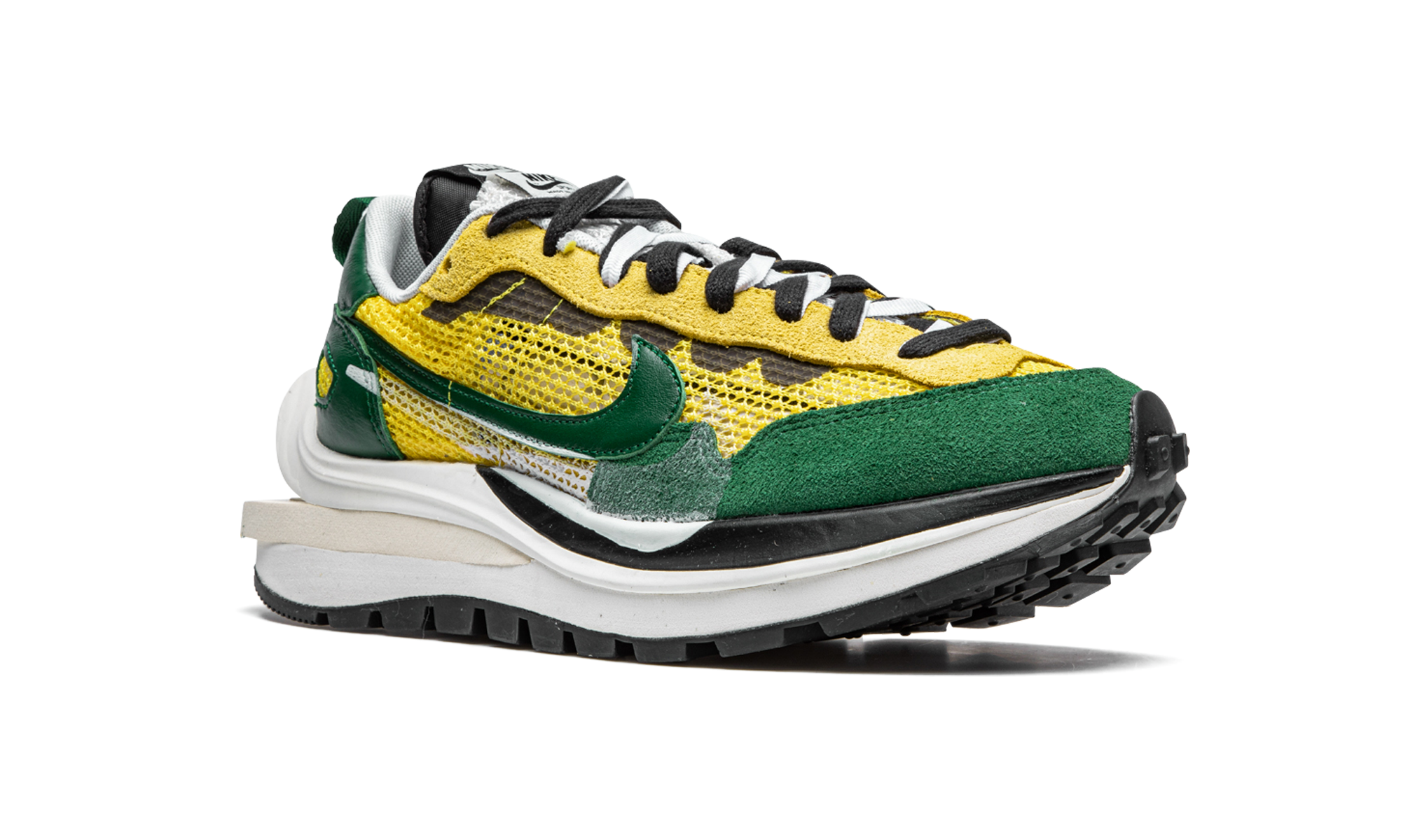 nike vaporwaffle sacai tour yellow stadium green+CV1363-700+diagnol right view