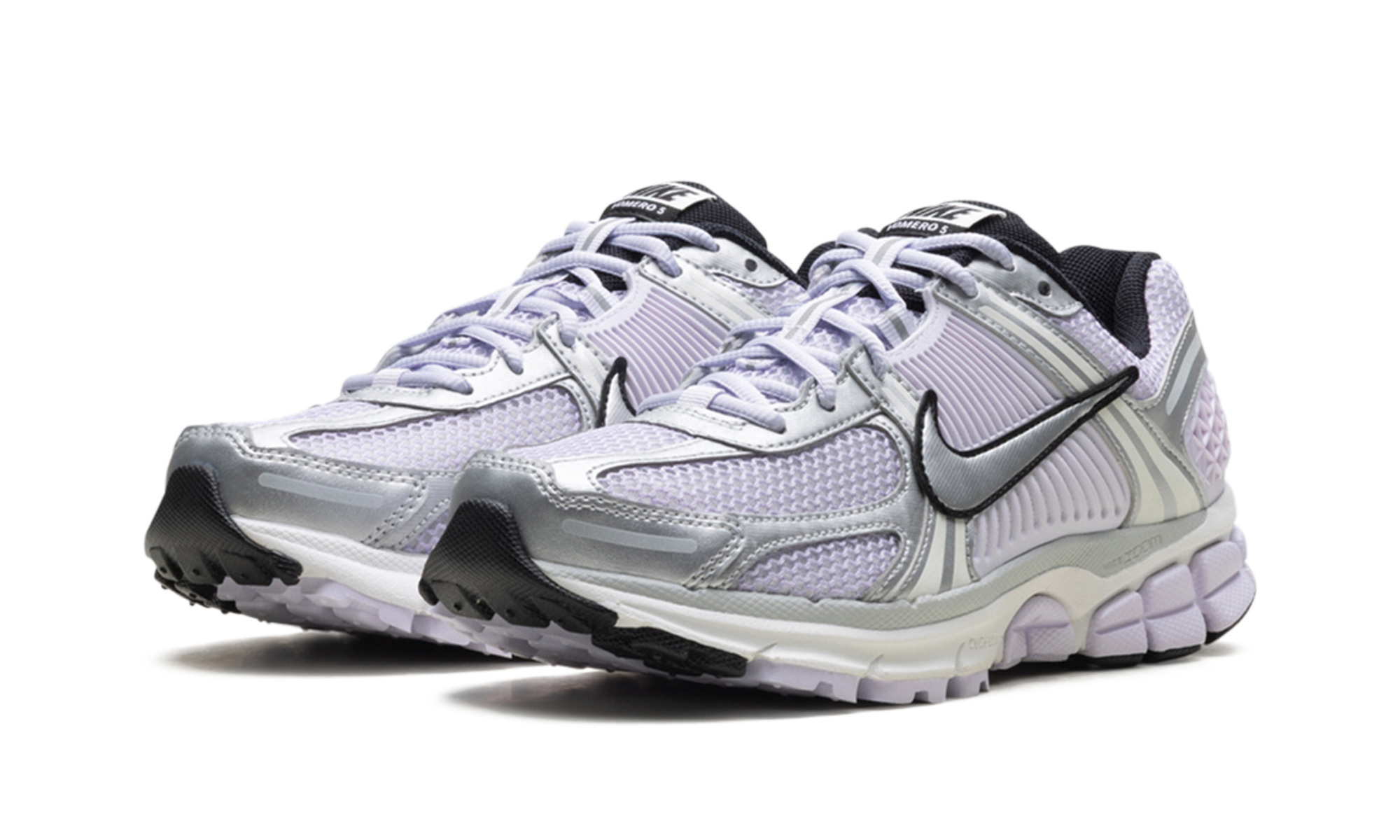 nike zoom vomero 5 barely grape photon dust summit white metallic silver women s+IB7253-500+diagnol left view