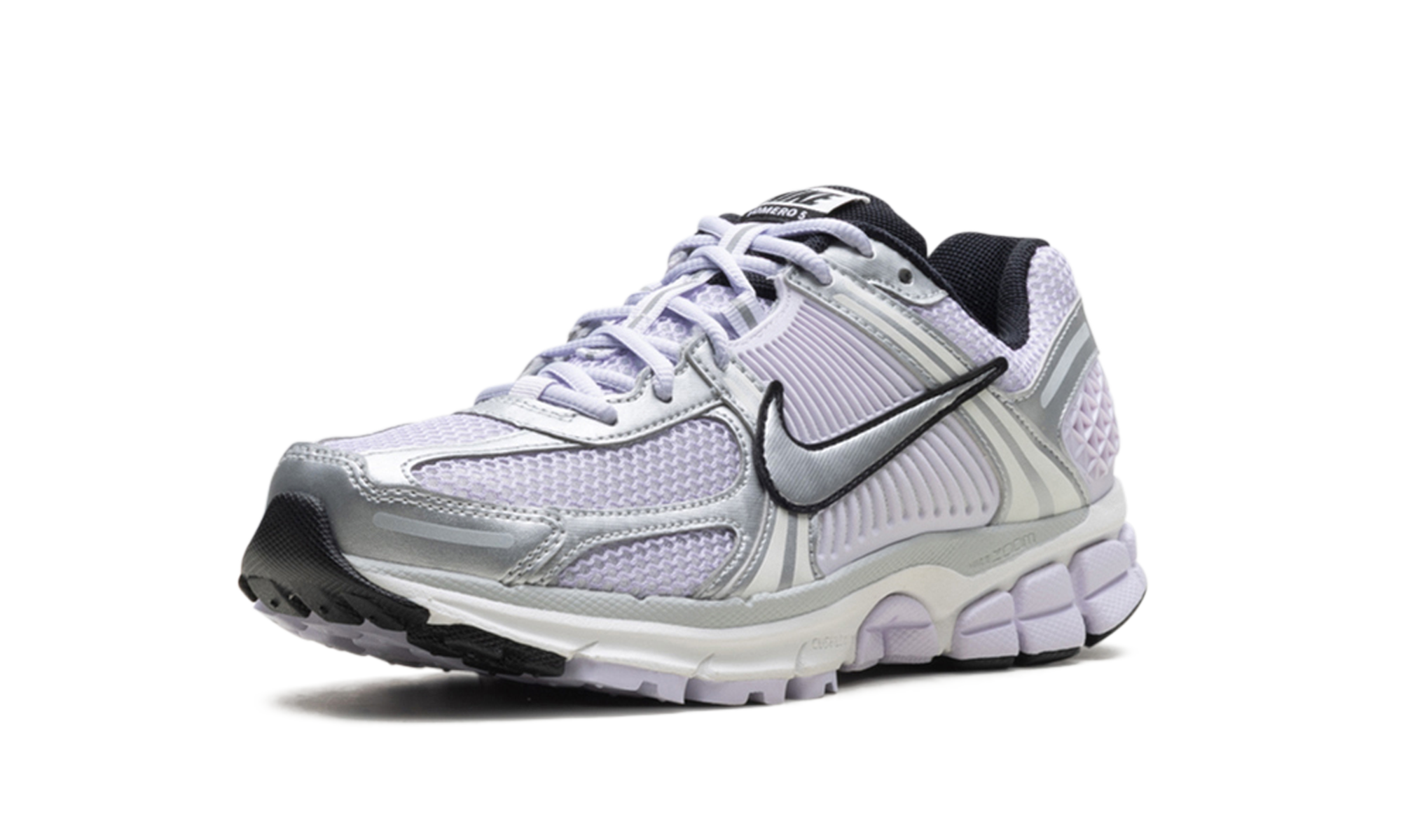 nike zoom vomero 5 barely grape photon dust summit white metallic silver women s+IB7253-500+left diagnol single view