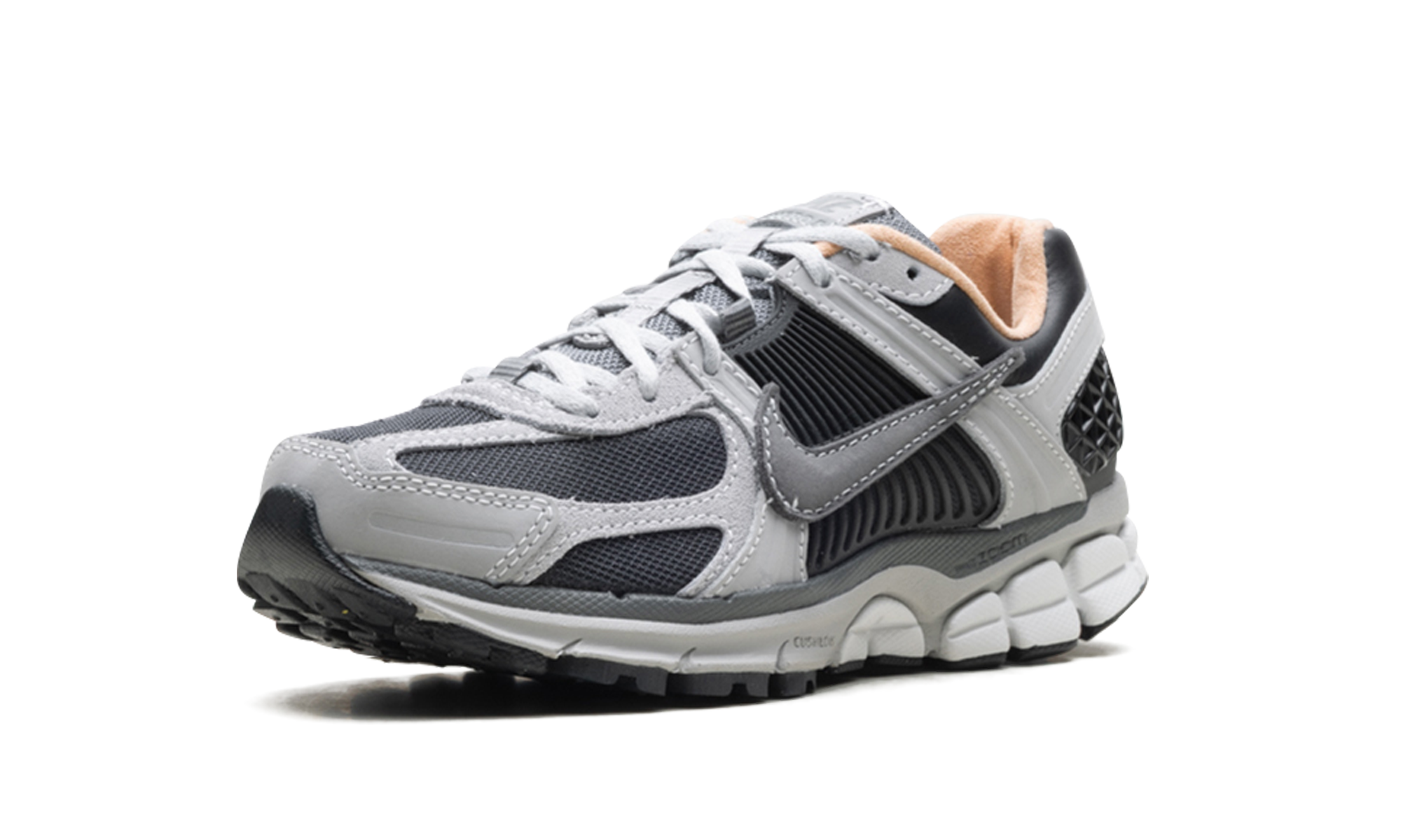 nike zoom vomero 5 dark smoke grey vachetta+HV5982-001+left diagnol single view