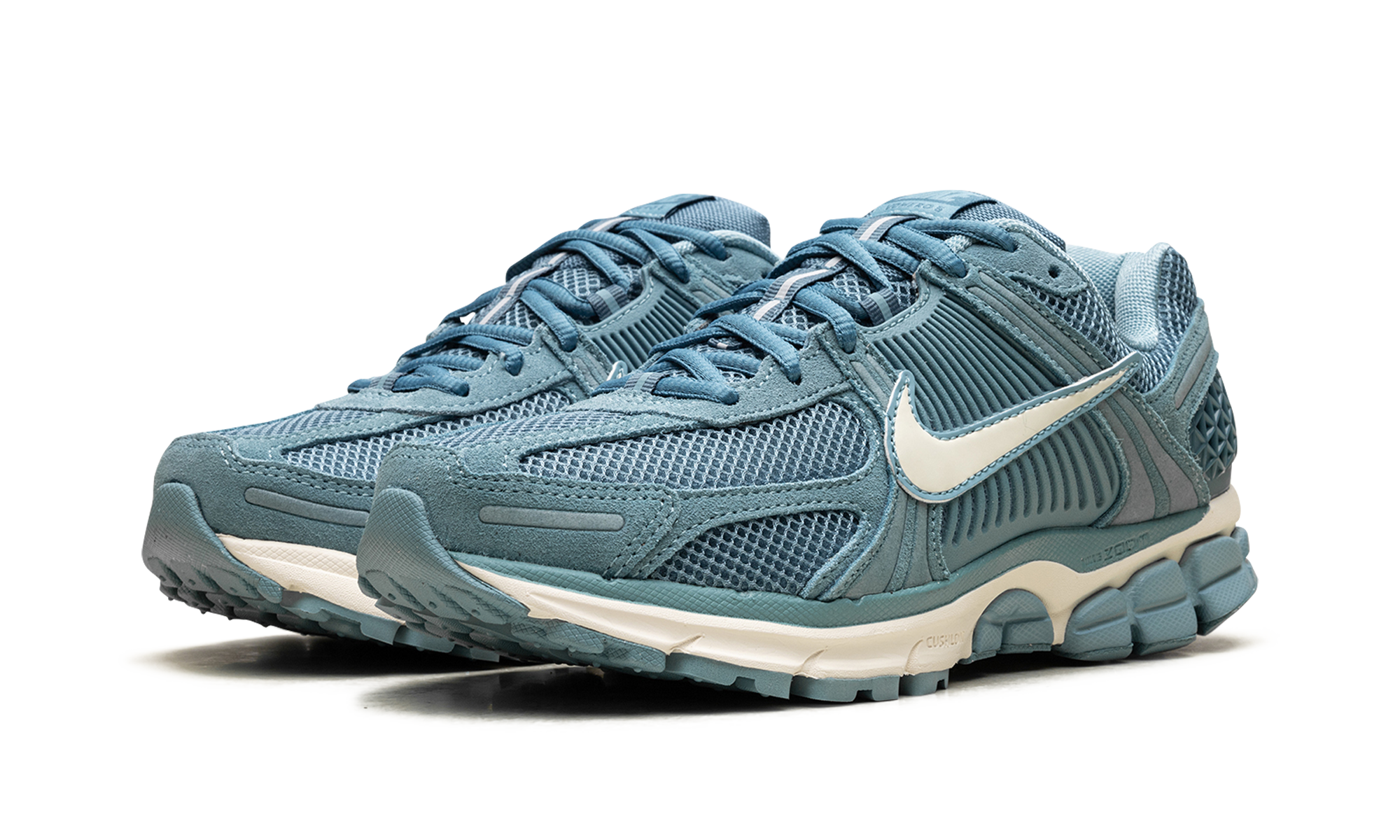 nike zoom vomero 5 denim turquoise+HF1553-400+diagnol left view