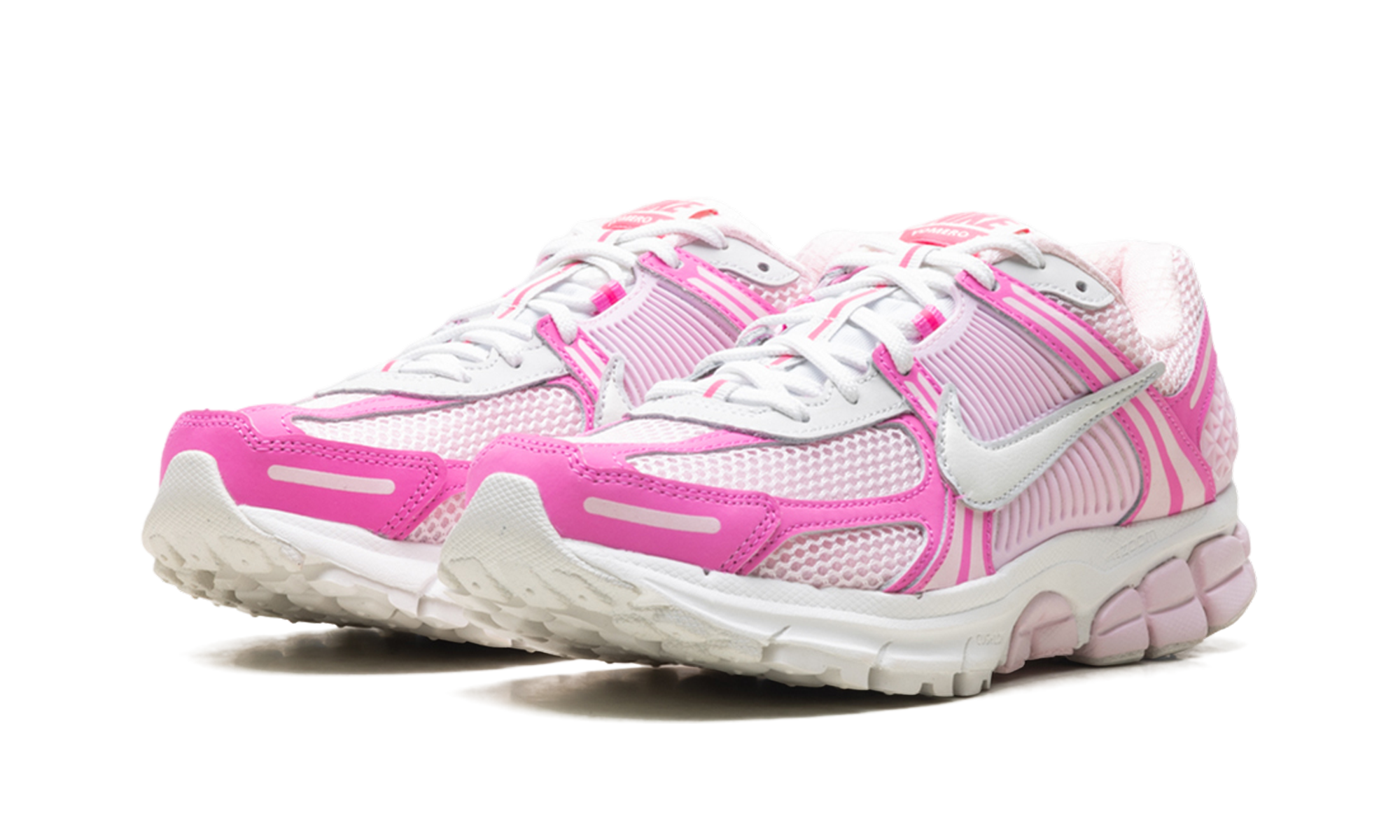 nike zoom vomero 5 hyper pink women s+IM2404-645+diagnol left view