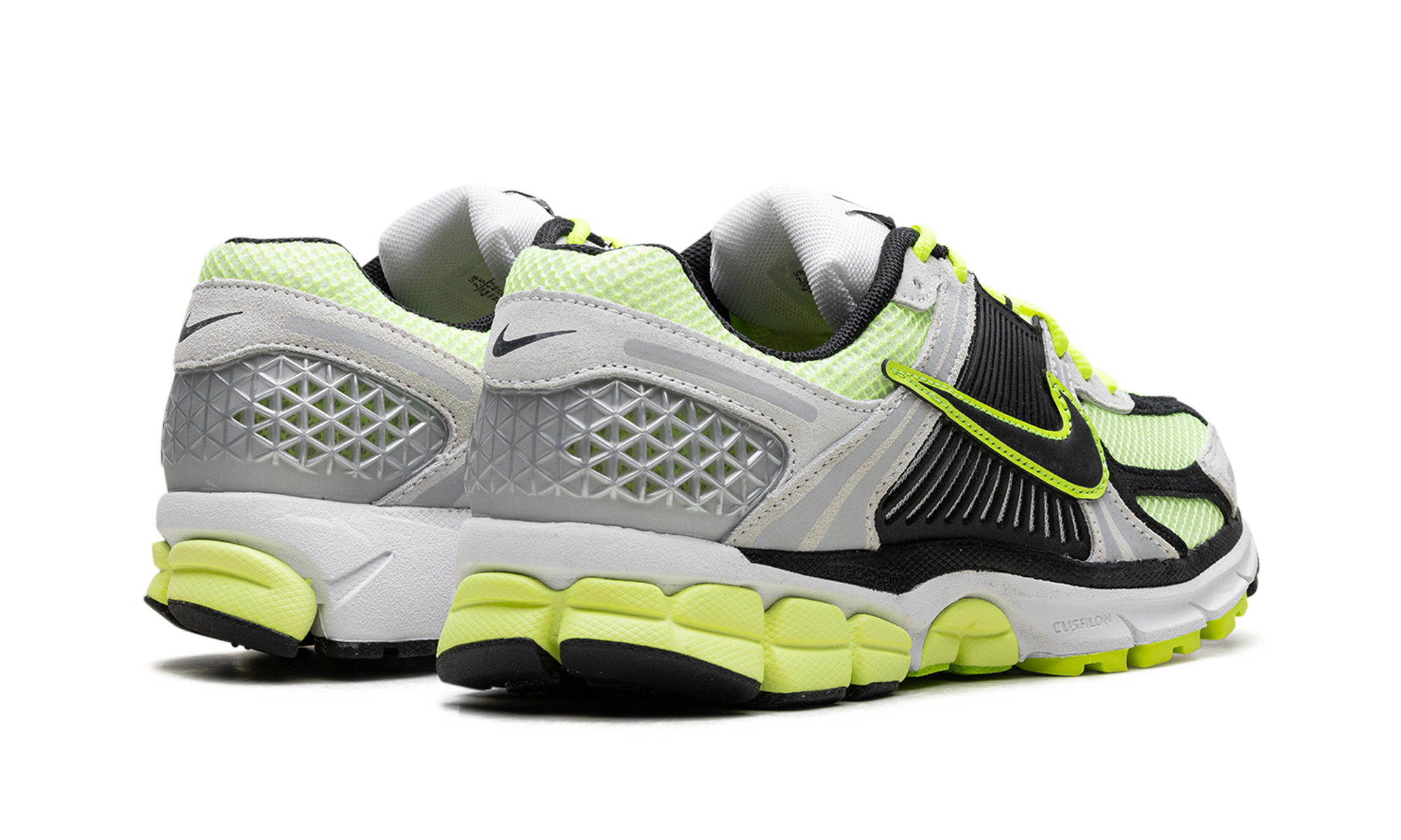 nike zoom vomero 5 life lime+FB9149-701+diagnol right behind view