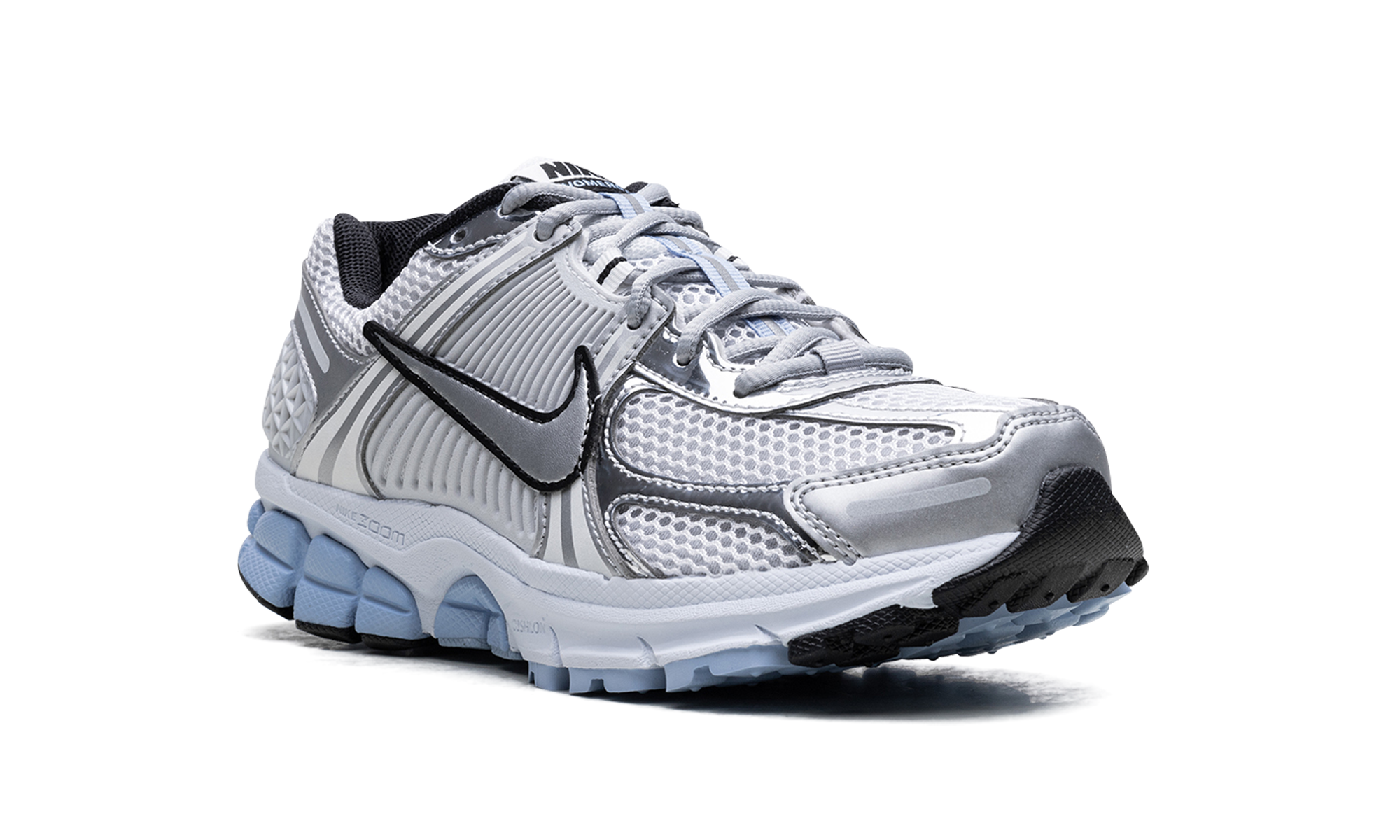 nike zoom vomero 5 metallic silver blue tint women s+HF1877-100+diagnol right view