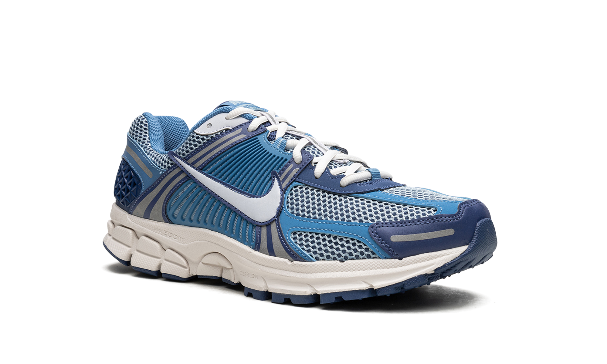 nike zoom vomero 5 mystic navy worn blue+FB9149-400+diagnol right view
