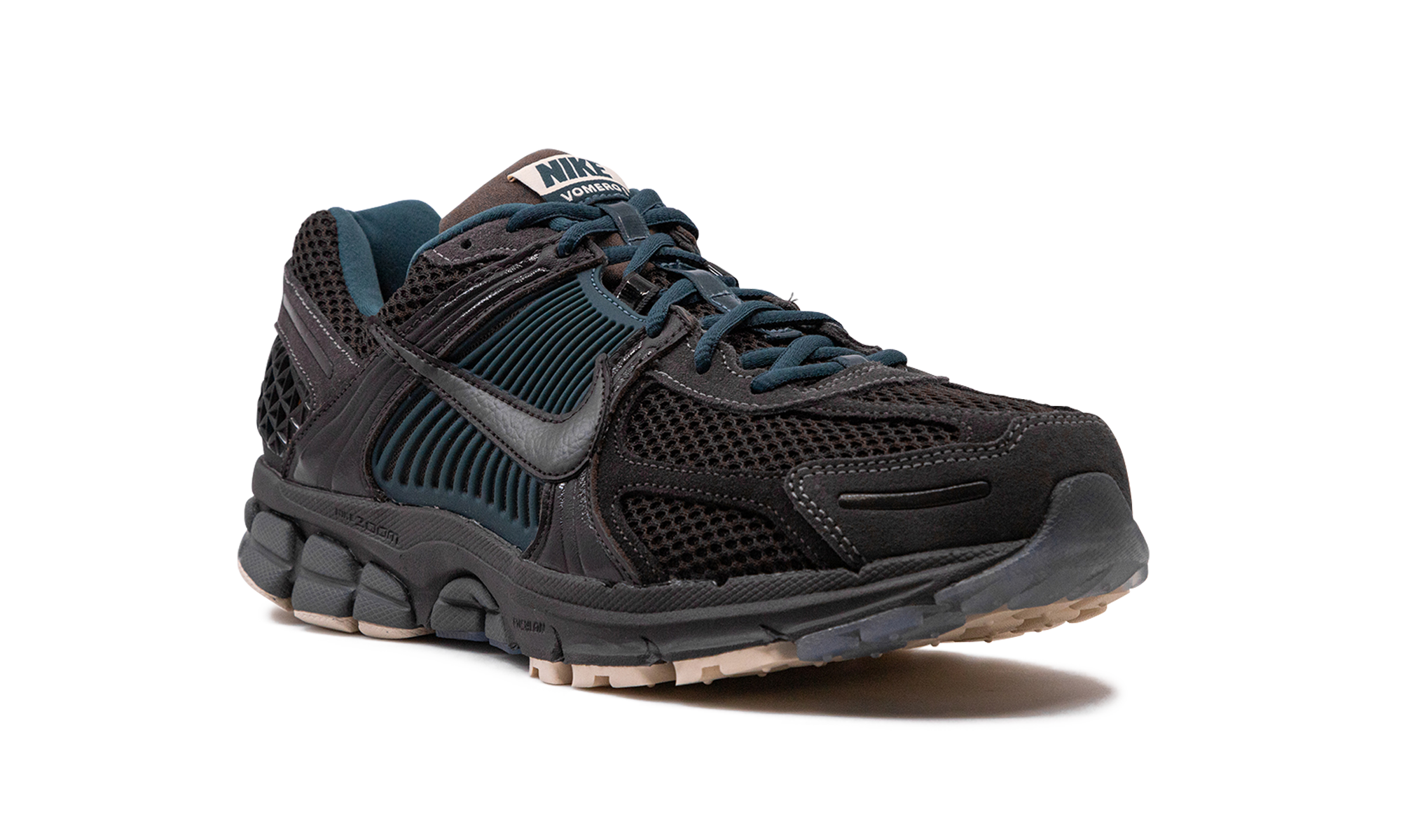 nike zoom vomero 5 prm velvet brown medium ash+FQ8174-237+diagnol right view