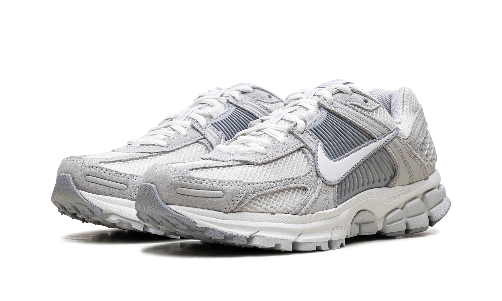 nike zoom vomero 5 pure platinum platinum tint wolf grey summit white women s+HQ0458-001+diagnol left view