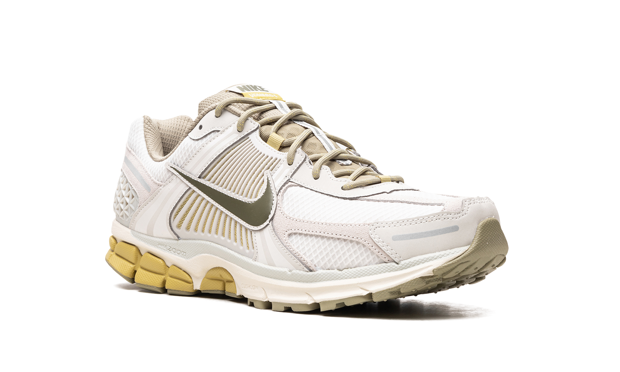 nike zoom vomero 5 sp light bone neutral olive+FV0397-001+diagnol right view