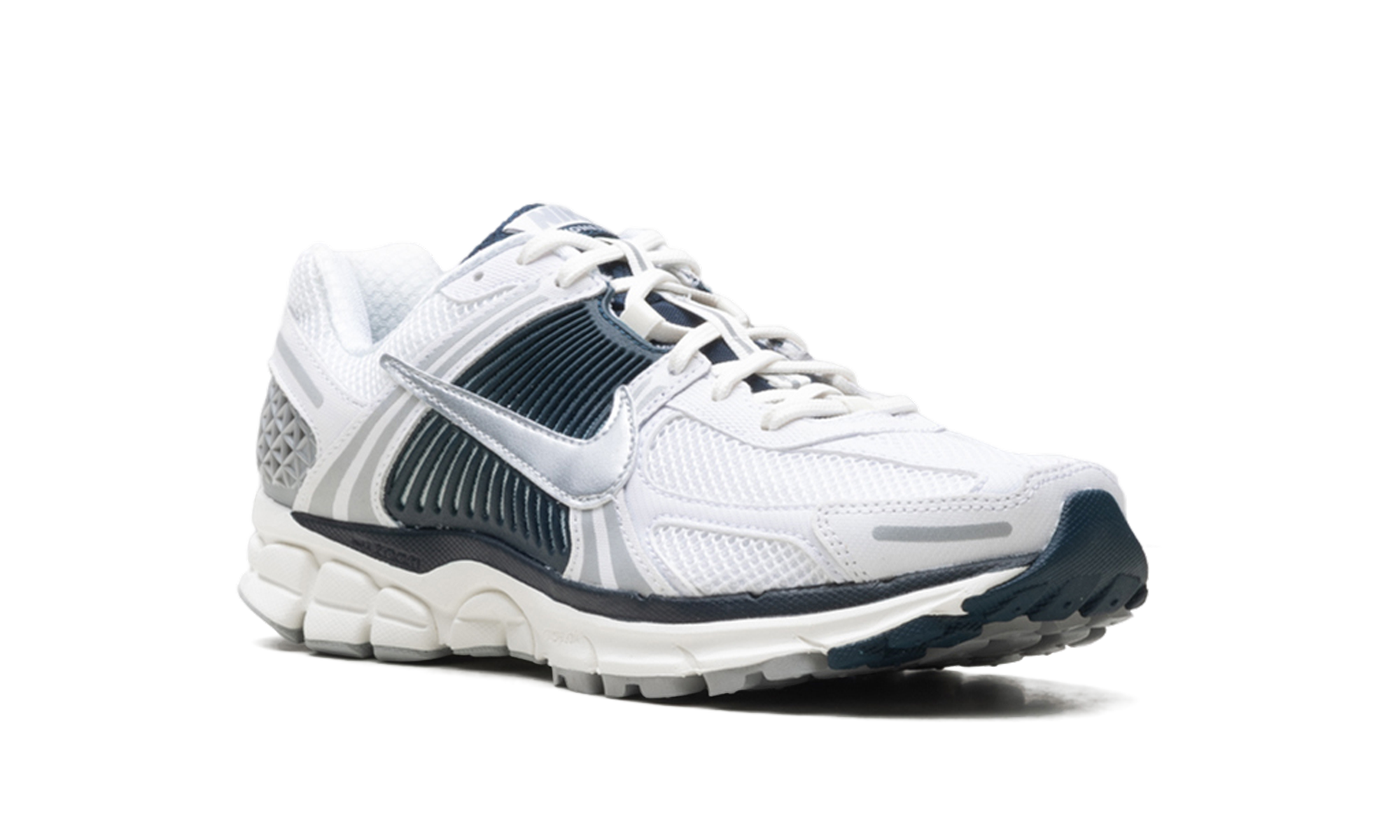 nike zoom vomero 5 white armory navy women s+HV2412-100+diagnol right view