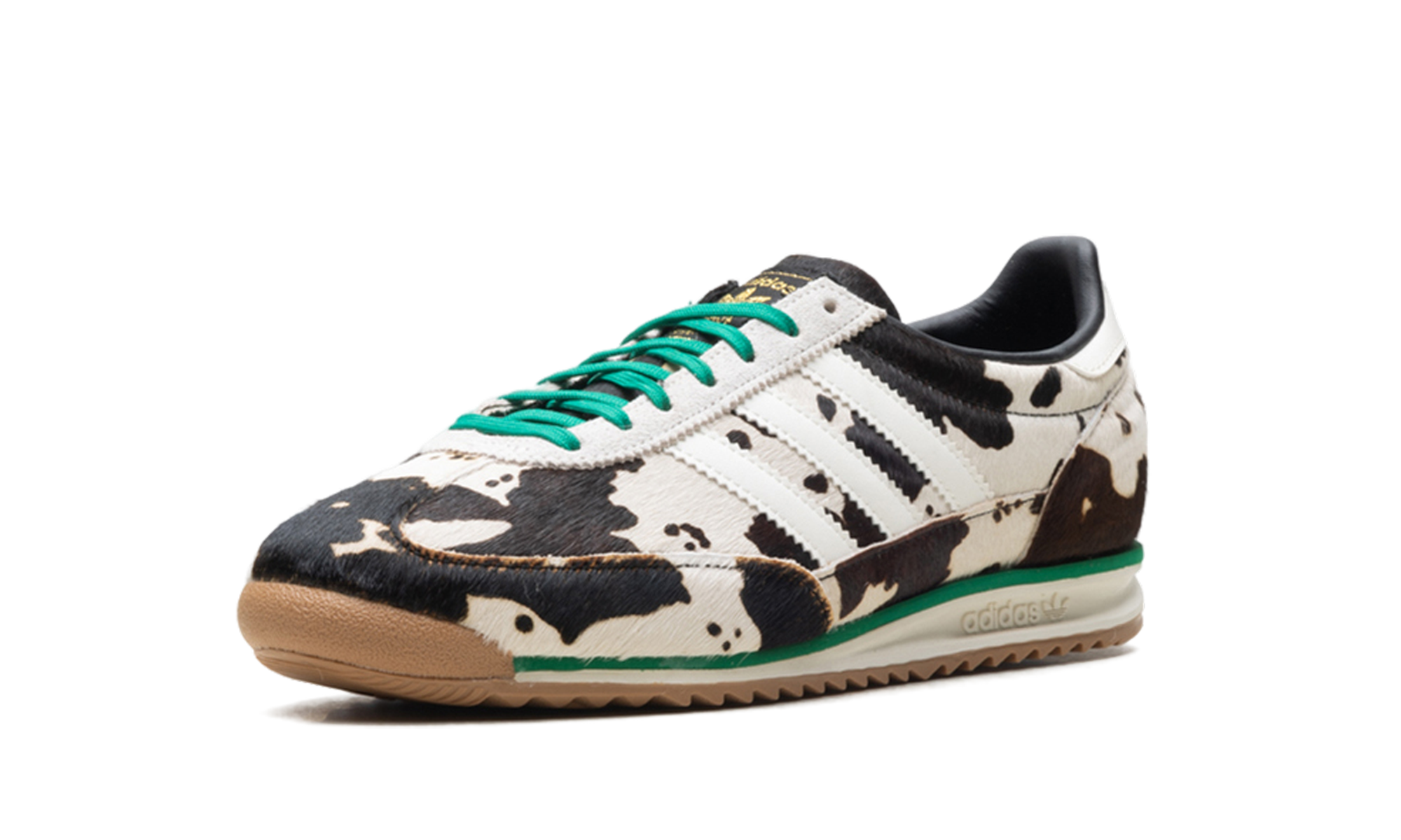 adidas sl 72 og cow print black white women s+JR1639+left diagnol single view