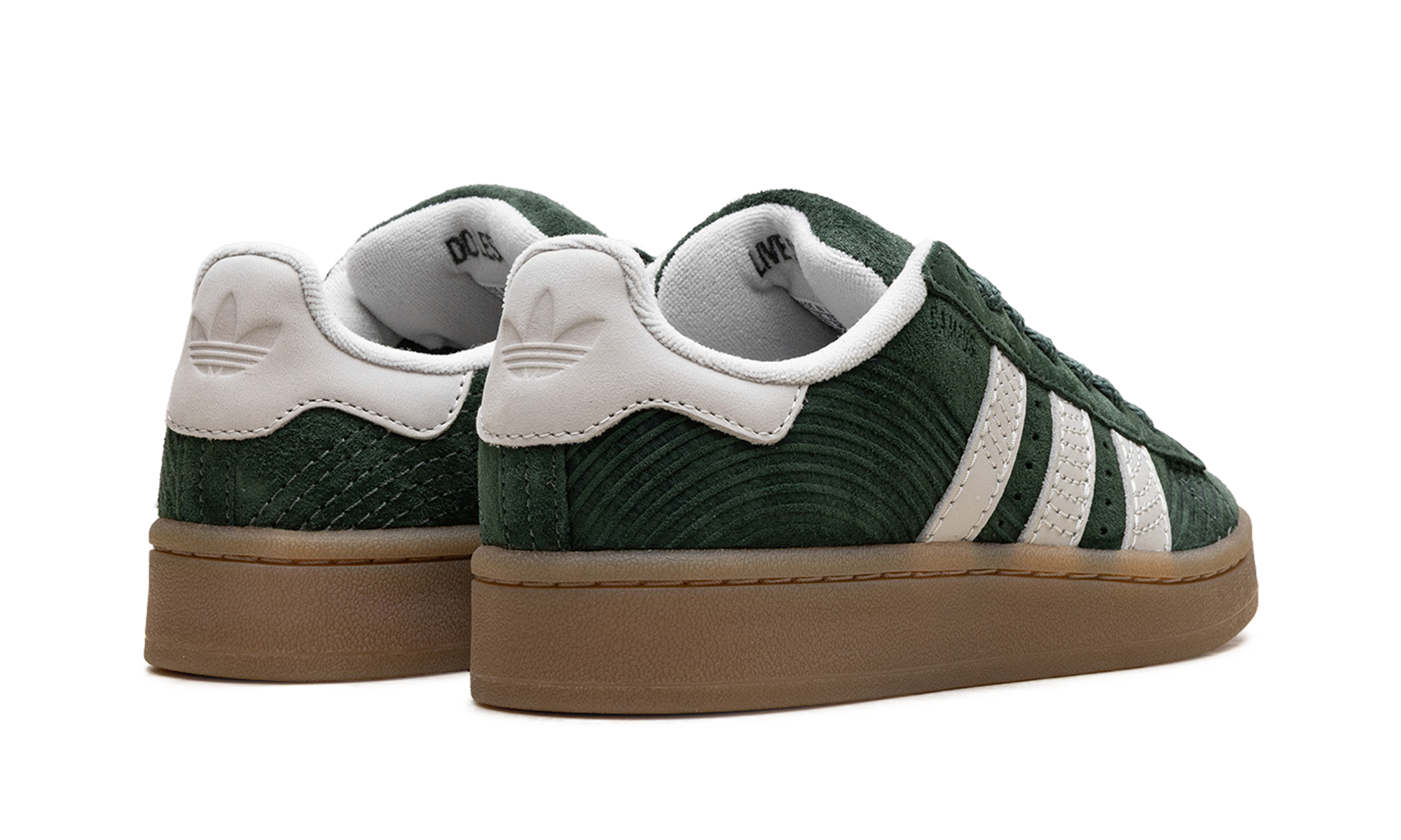 adidas campus 00s japanese rock garden green oxide+IF4337+diagnol right behind view