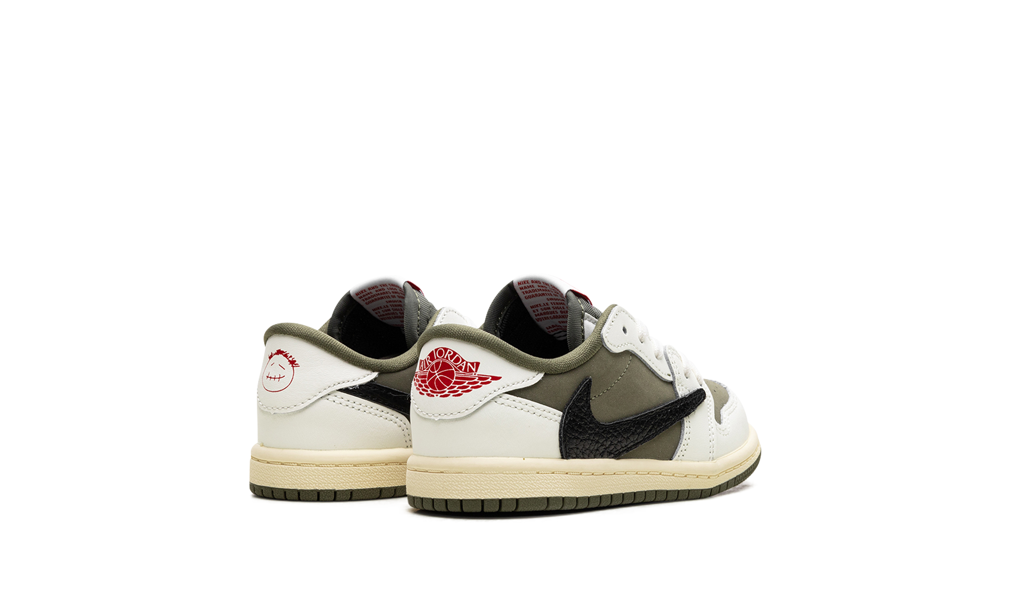 jordan 1 retro low og sp travis scott medium olive td+DO5441-200+diagnol right behind view