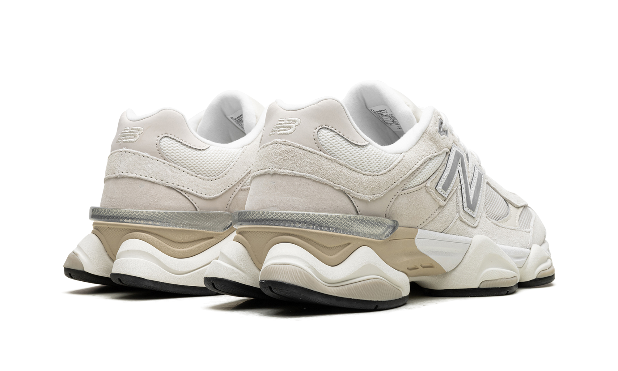 new balance 9060 sea salt moonbeam+U9060WHT+diagnol right behind view