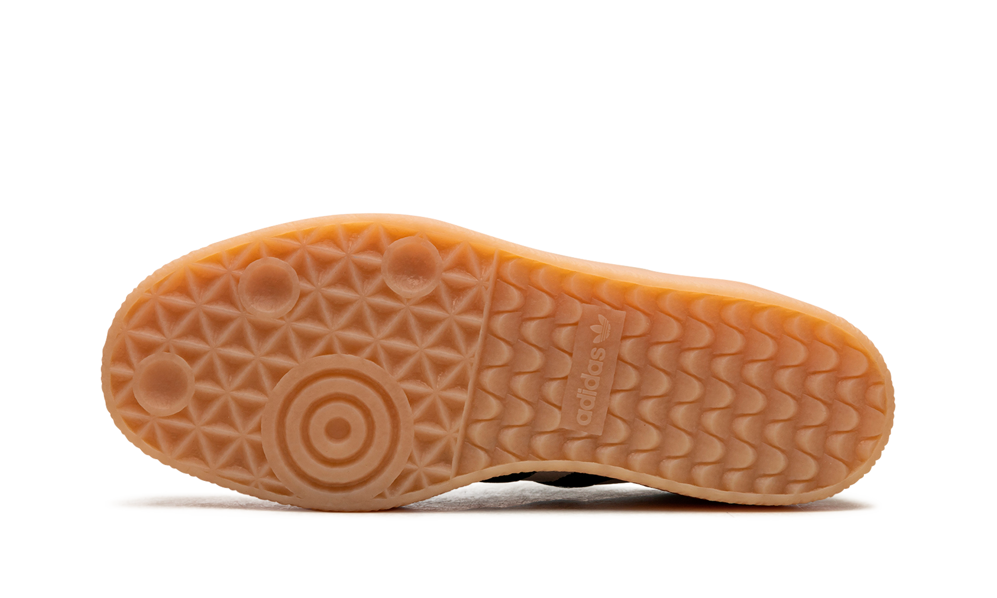 adidas sambae white collegiate green gum women s+ID0440+bottom view