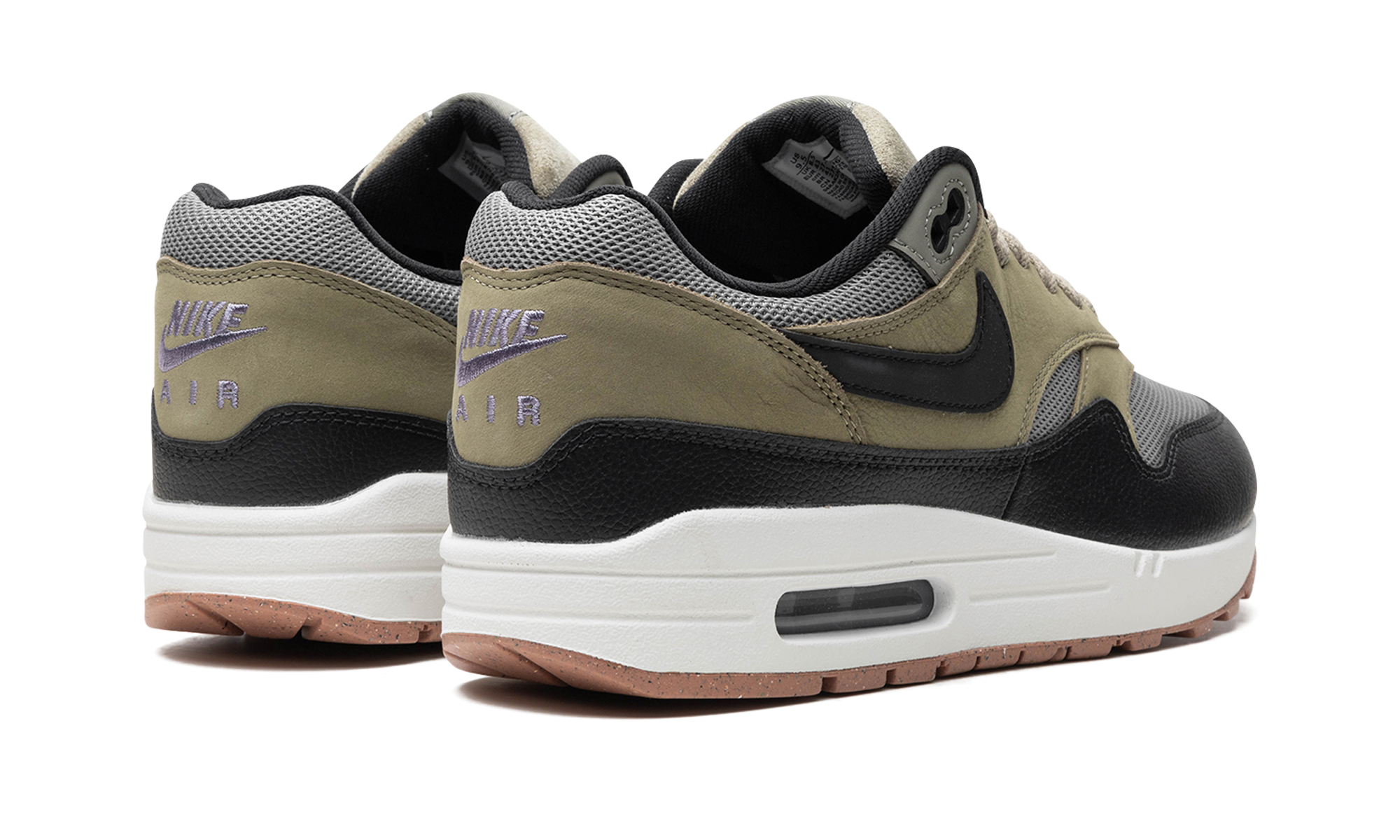 nike air max 1 sc dark stucco+FB9660-003+diagnol right behind view